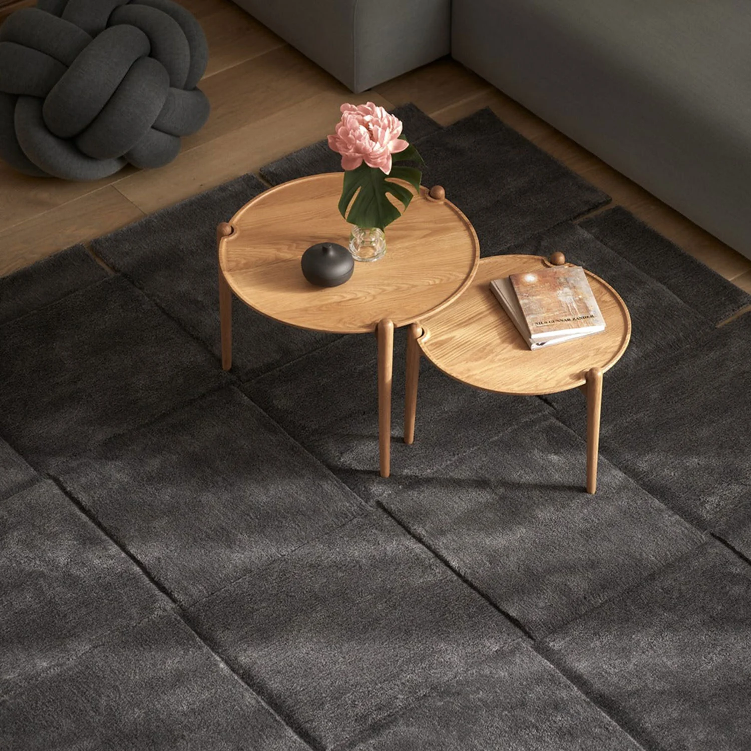 design house stockholm | basket floor rug | dark grey 245x300cm - DC - Image 3
