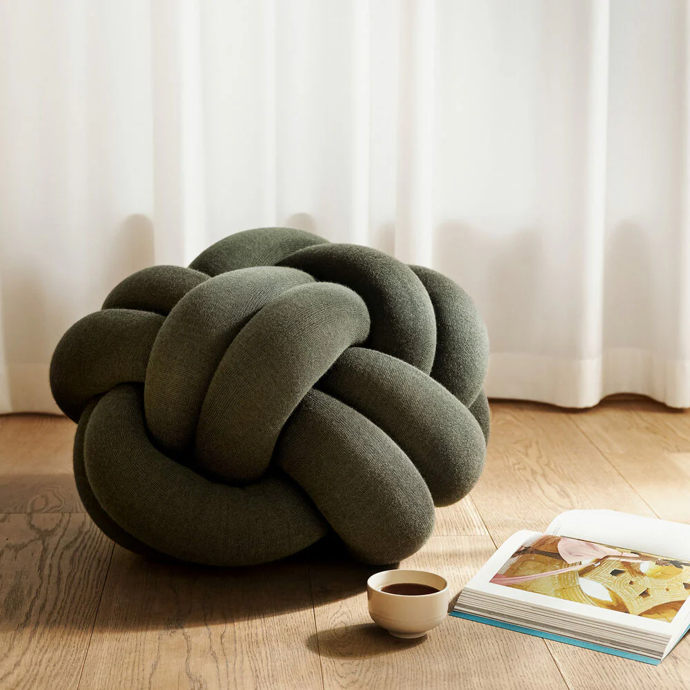 design house stockholm | knot seat cushion medium | forest green - DC - Image 2
