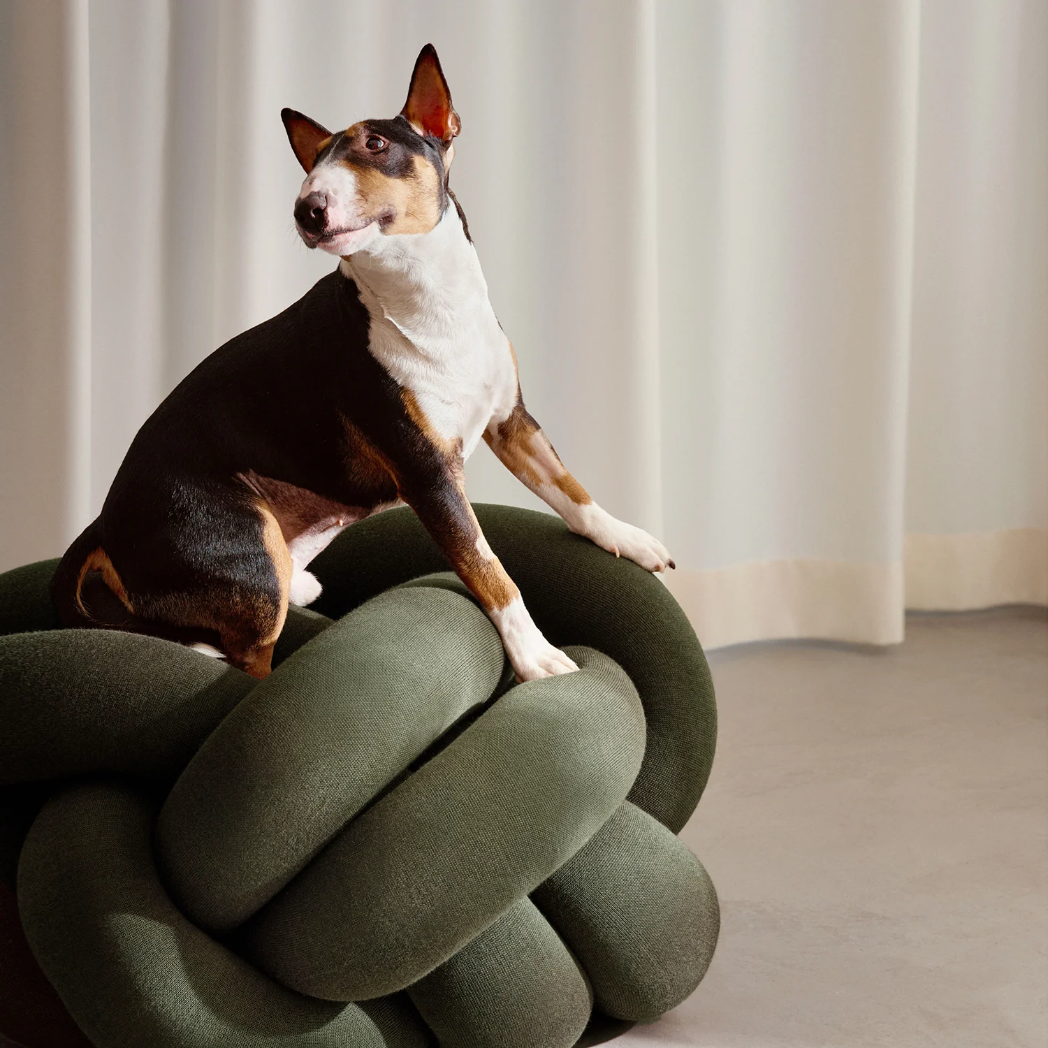 design house stockholm | knot seat cushion XL | forest green - Image 3