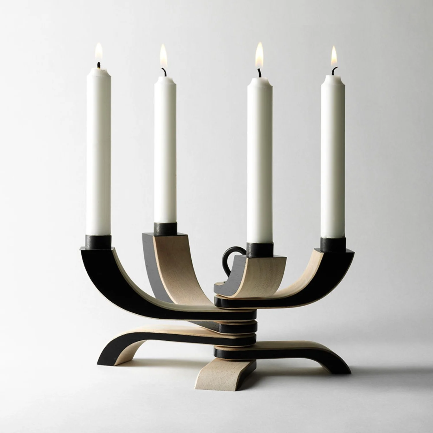 design house stockholm | nordic light candle holder | black - Image 3