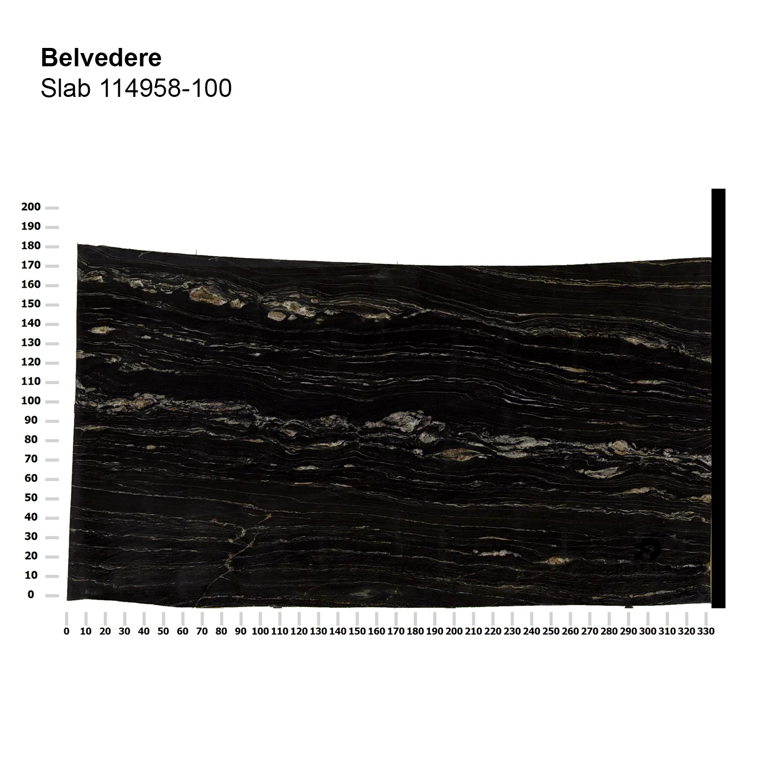 draenert | day bar trolley | belvedere polished stone + black frame - Image 14