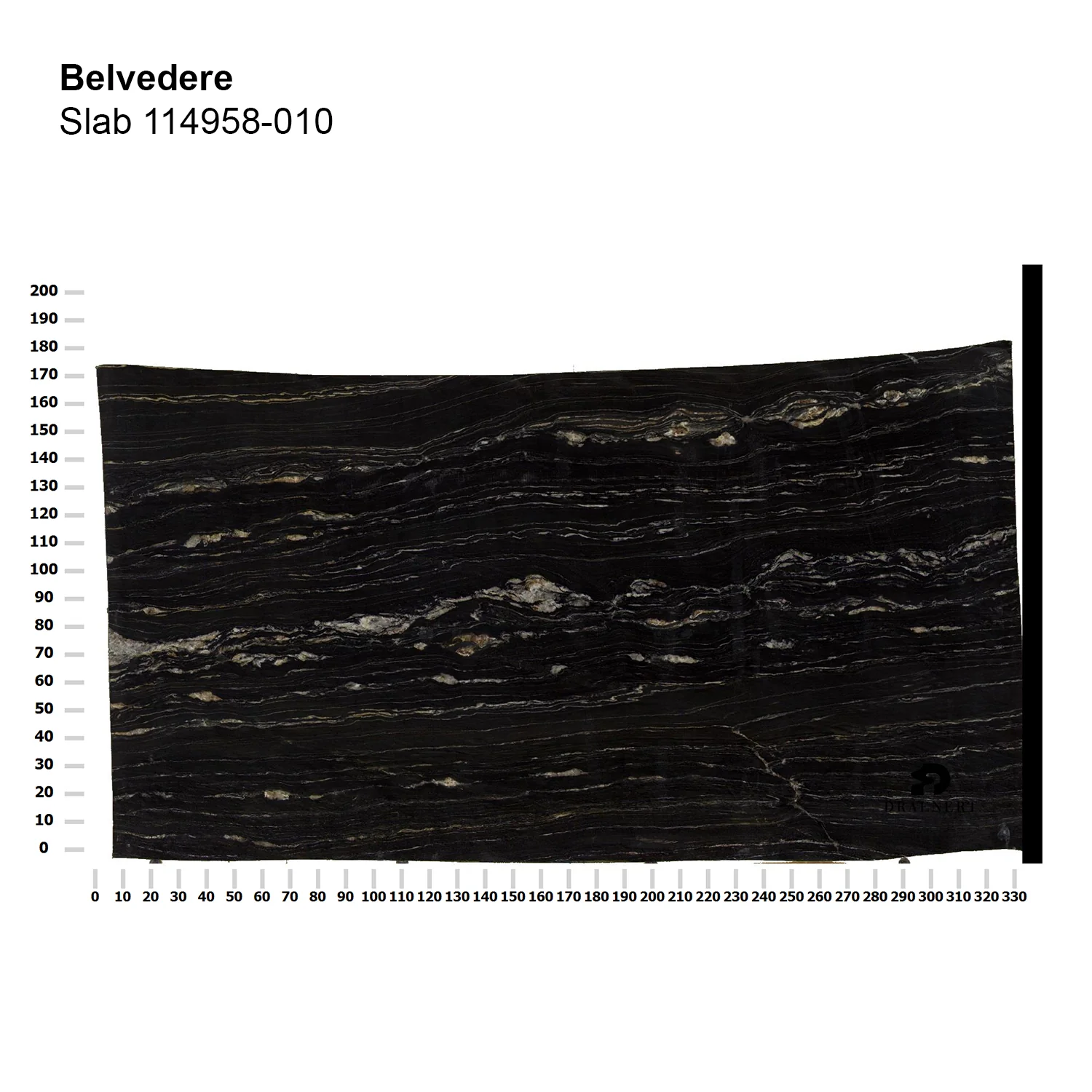 draenert | day bar trolley | belvedere polished stone + black frame - Image 15