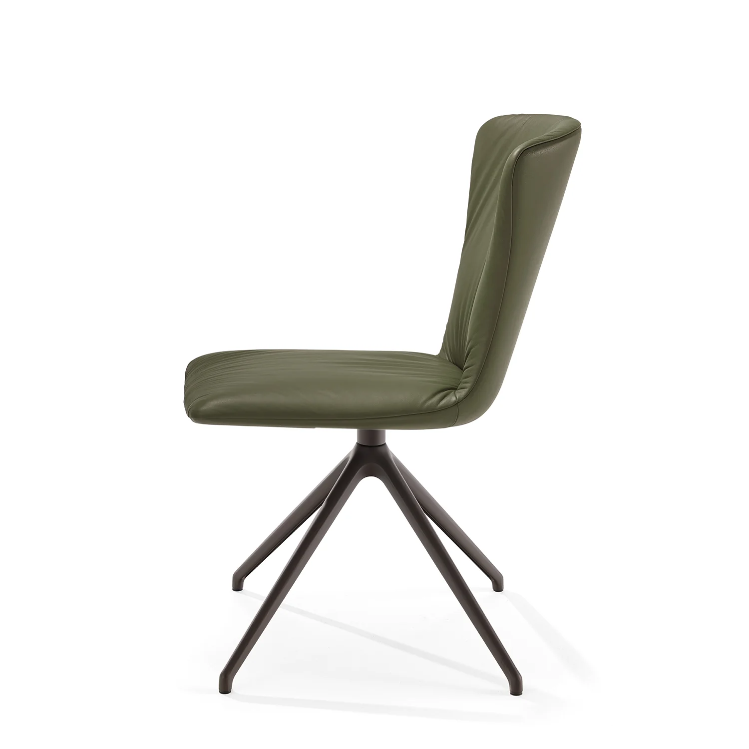 draenert | dexter chair | swivel base | black leather + charmelle cloud 55 - Image 4