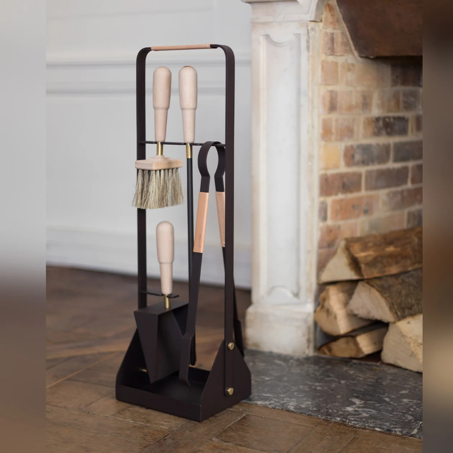 eldvarm | emma fire companion set with leather | naturel - Image 3
