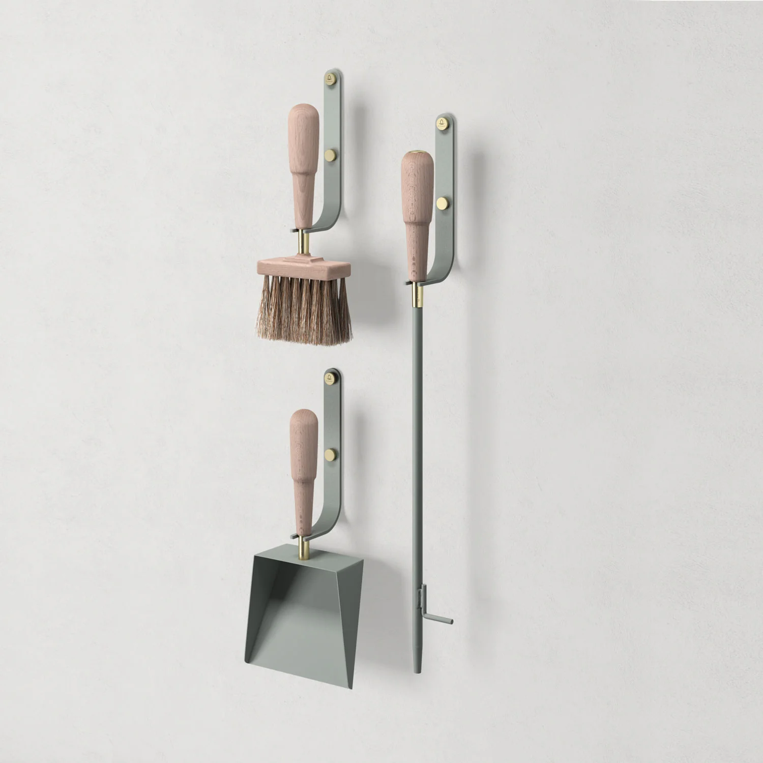 eldvarm | emma wall hook for fireplace tools | lichen - DC - Image 2