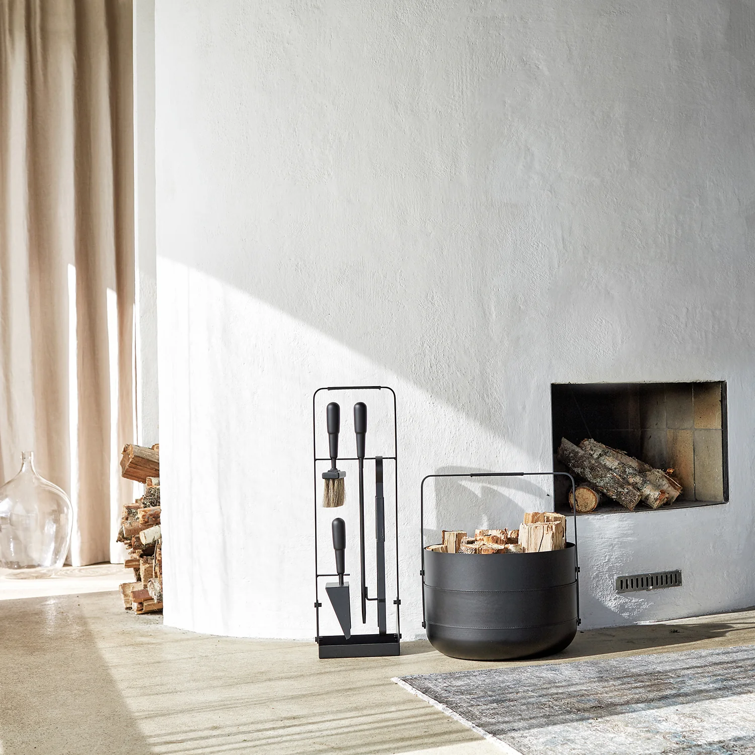 eldvarm | emma wood basket | noir - Image 4