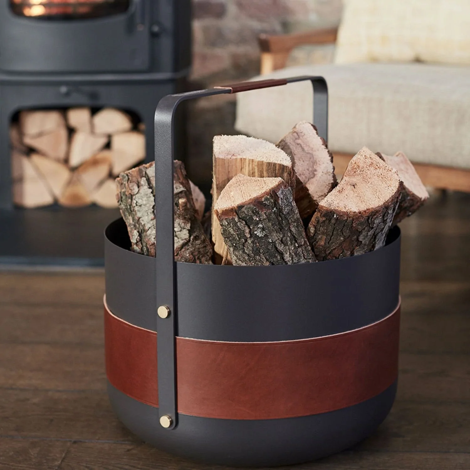 eldvarm | emma wood basket | havane - Image 3