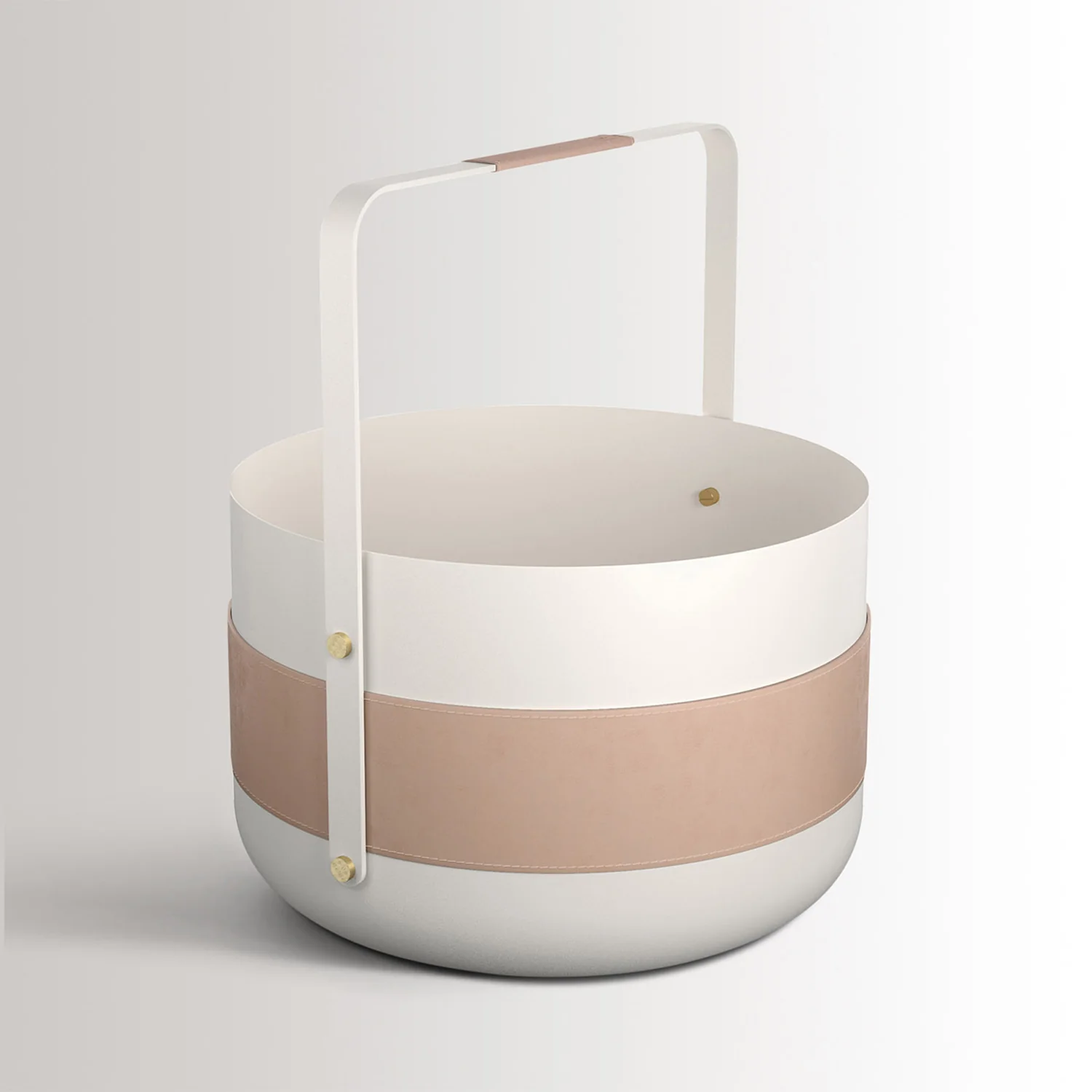 eldvarm | emma wood basket | blanc - Image 7