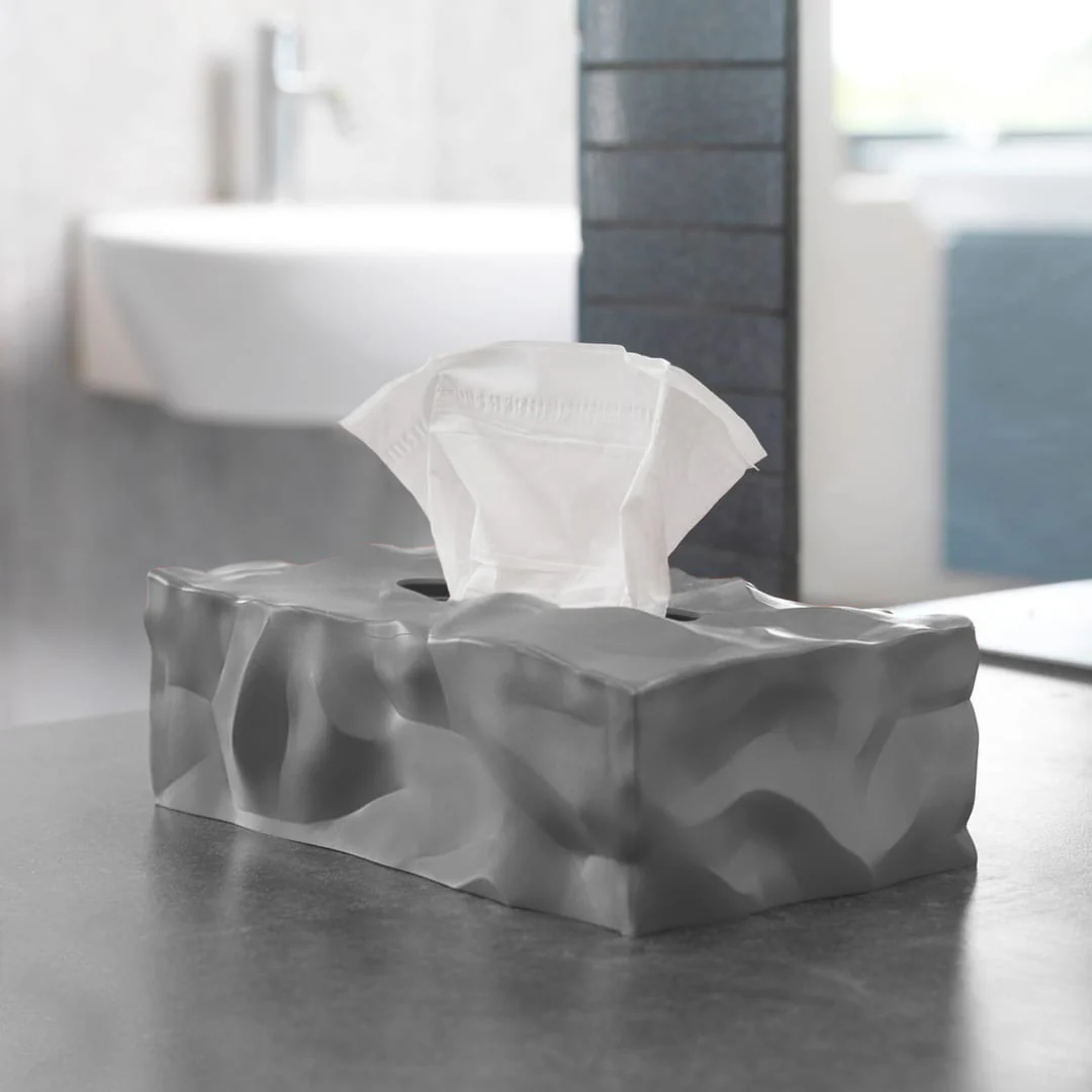 essey | wipy 2 rectangular tissue box | grey - Image 2