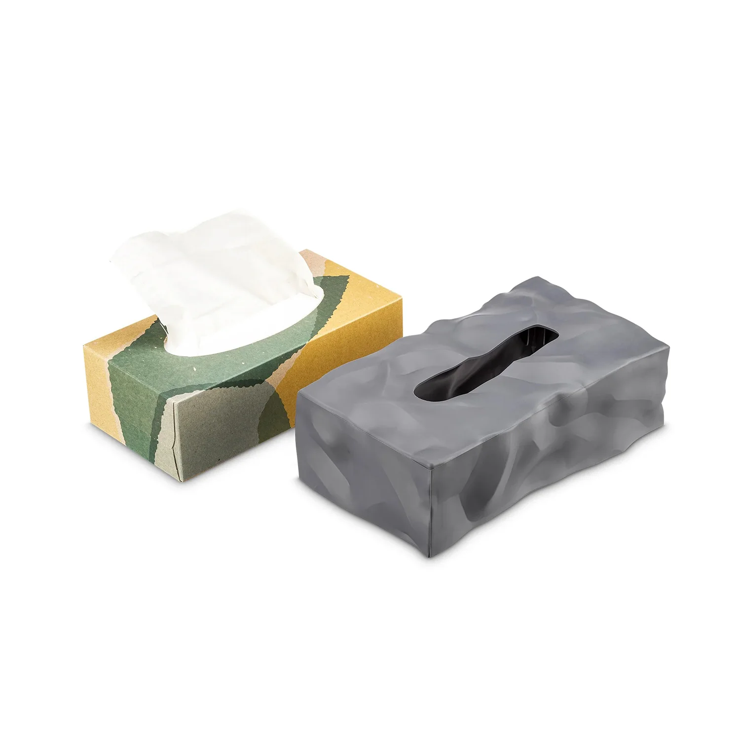 essey | wipy 2 rectangular tissue box | grey - Image 4