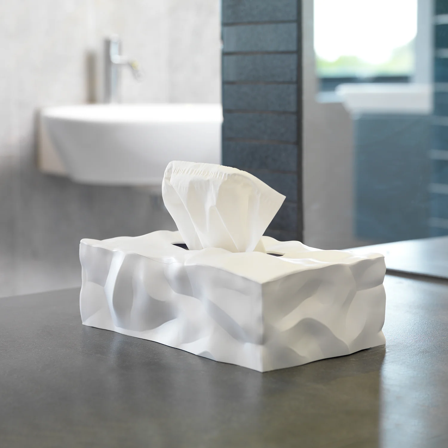 essey | wipy 2 rectangular tissue box | white - Image 2