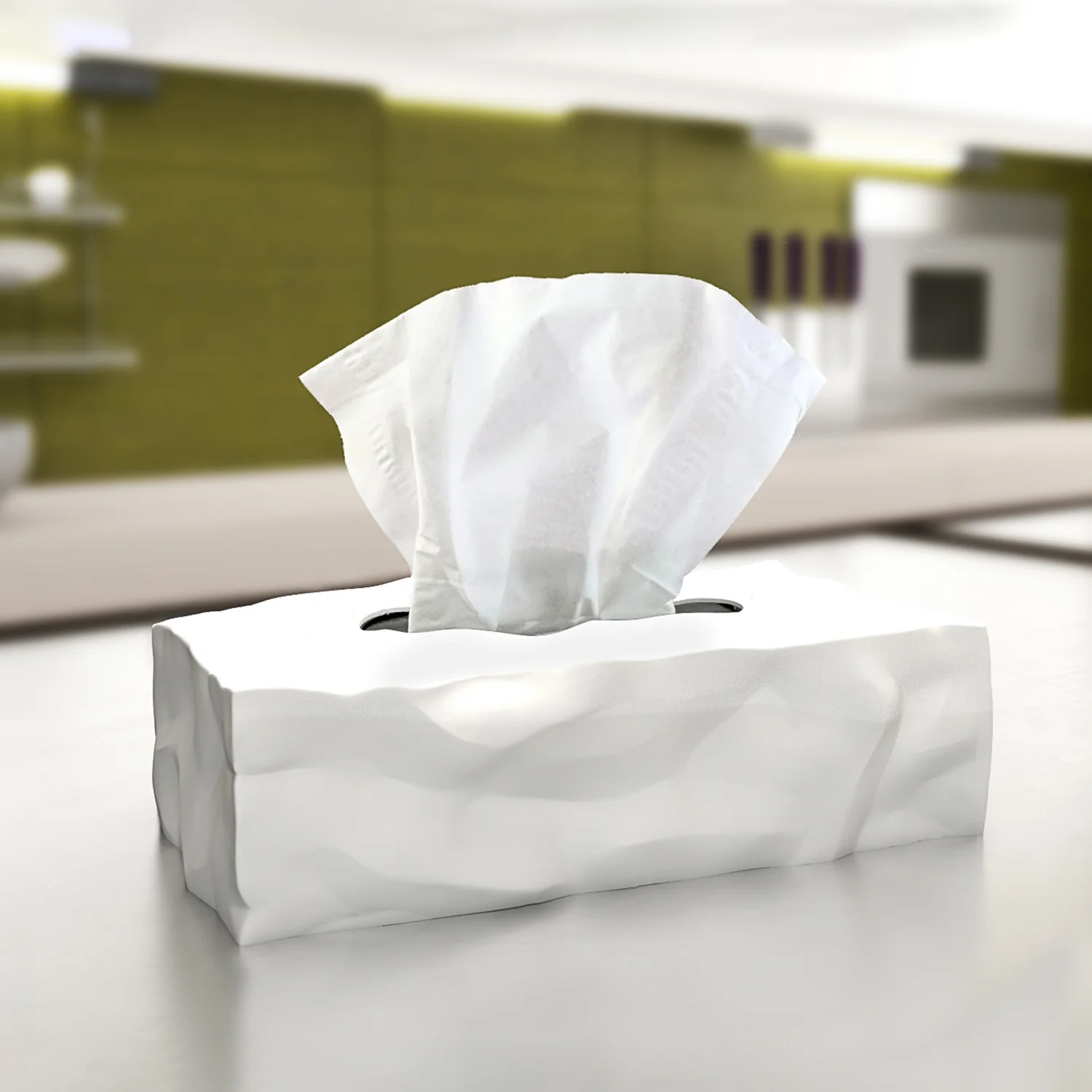 essey | wipy 2 rectangular tissue box | white - Image 3