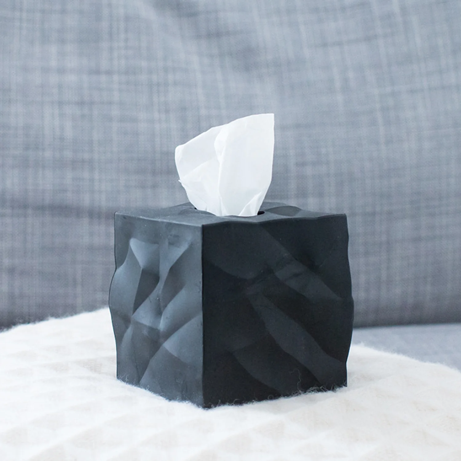 essey | wipy cube tissue box | black - Image 5