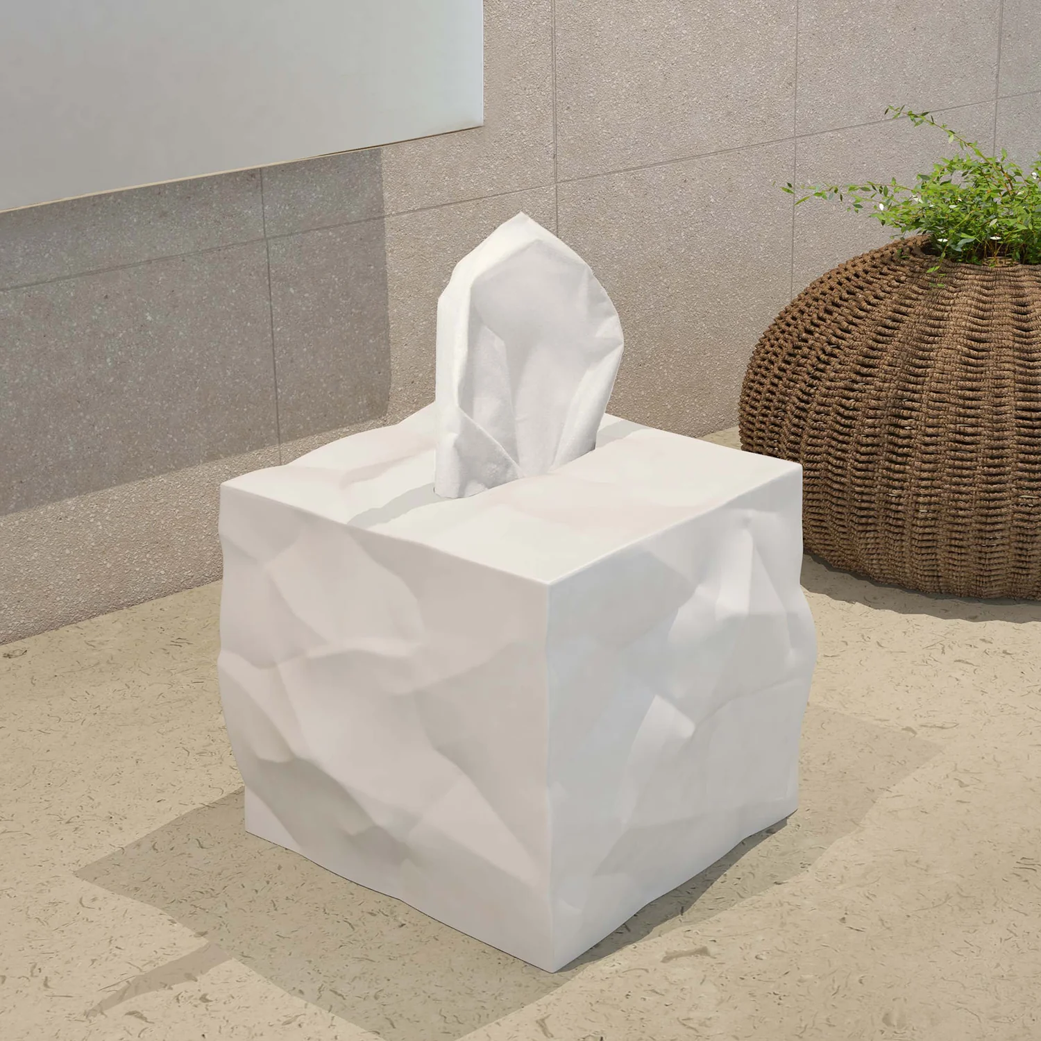 essey | wipy cube tissue box | white - Image 12