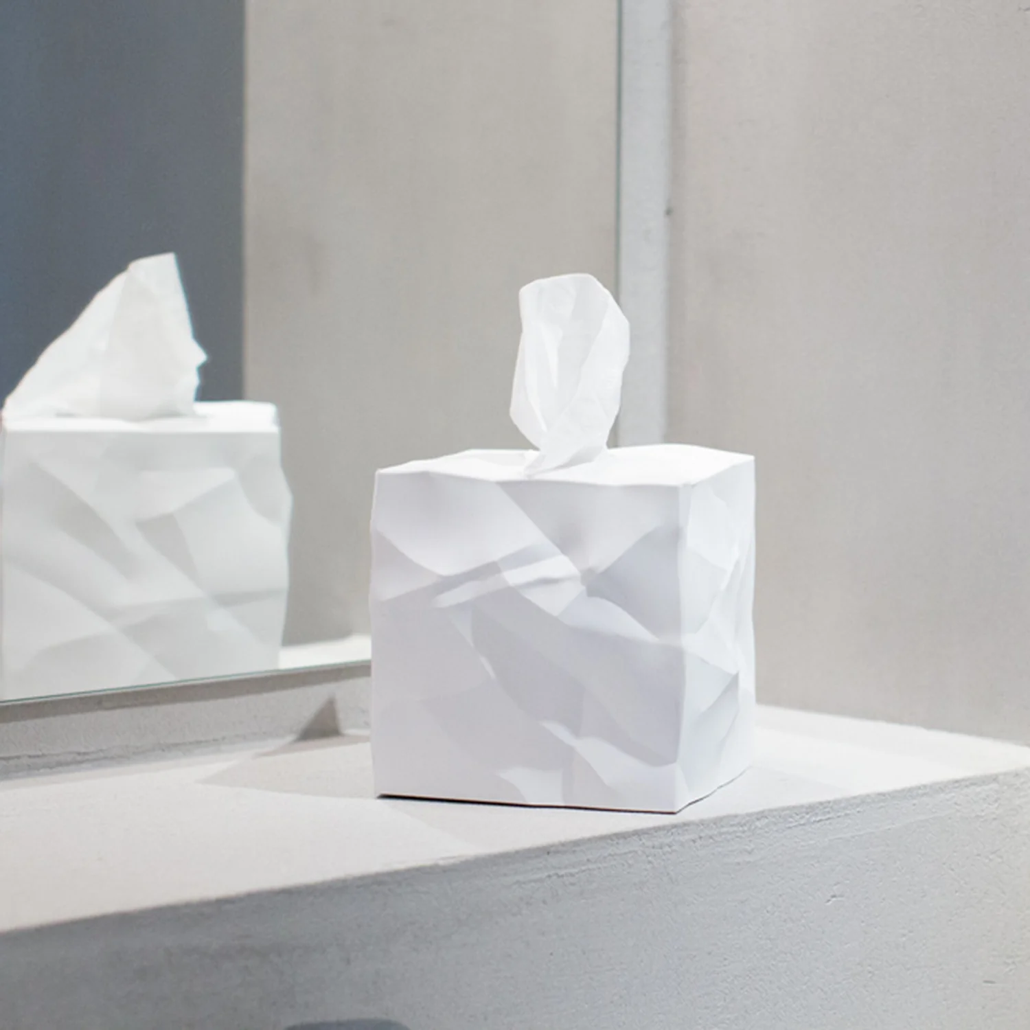 essey | wipy cube tissue box | white - Image 9
