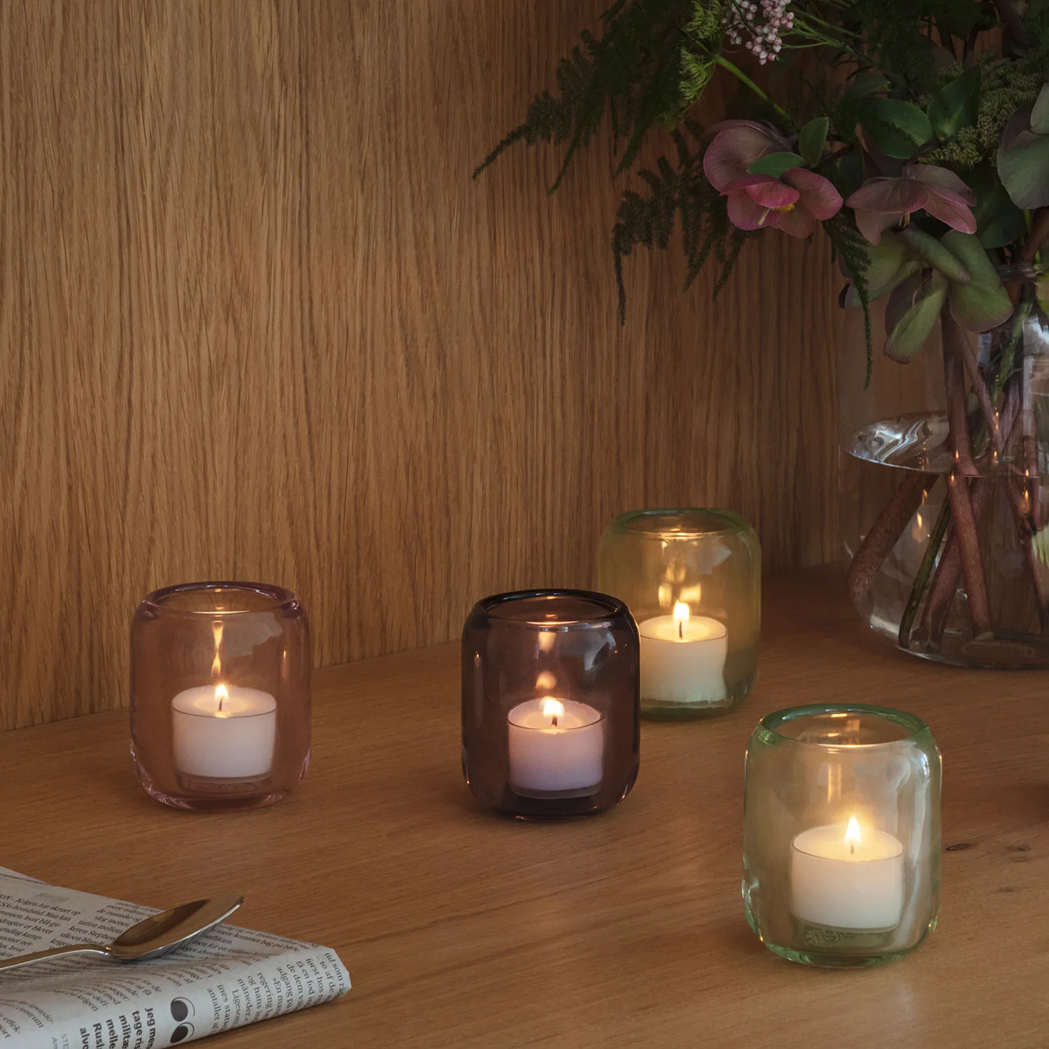 eva solo | acorn tealight candle holder set | rose - Image 5