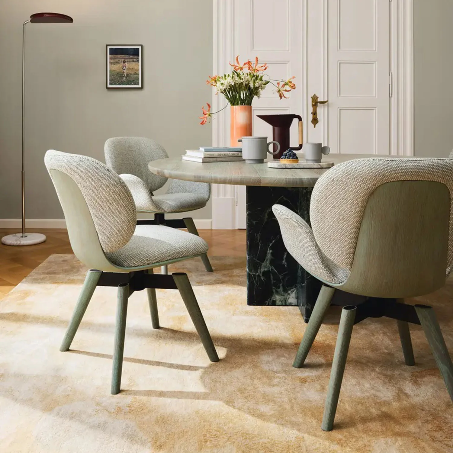 freifrau | ivy chair | twin-pipe steel frame | CATEGORY 1 FABRIC - Image 15