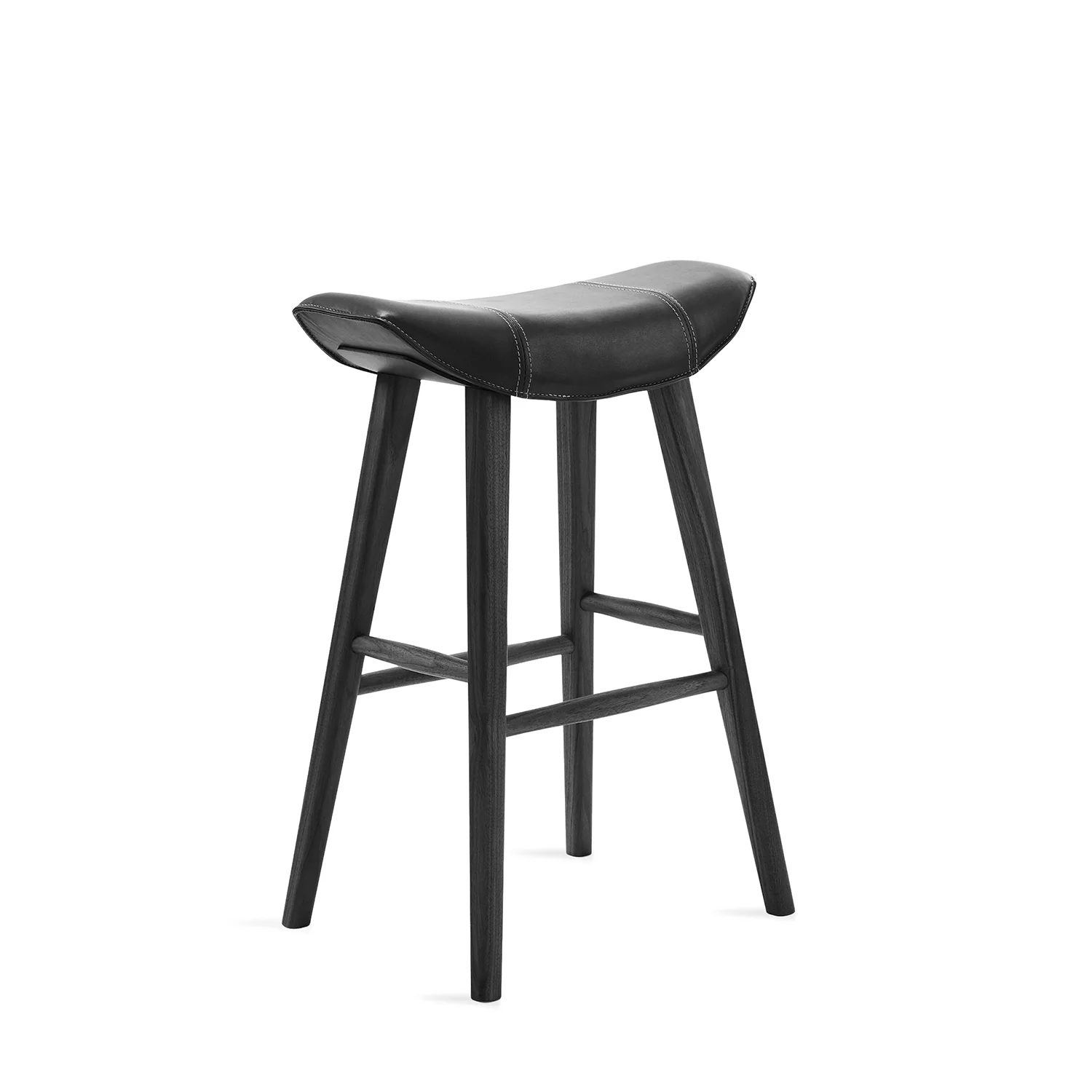 freifrau | kya kitchen stool 63cm | muscat cacao leather + steel bronze glaze wire frame - Image 8