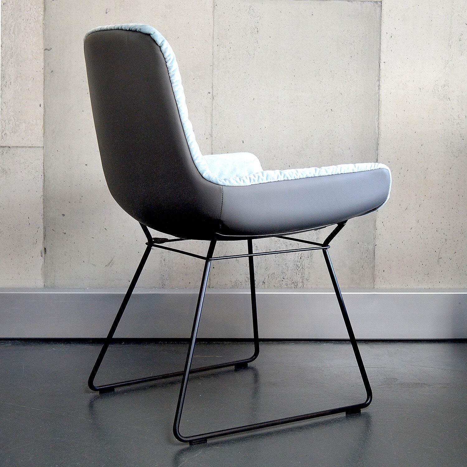 freifrau | leya armchair low | wire frame | avalon 0045 + sahara plaza leather ~ DC - Image 3