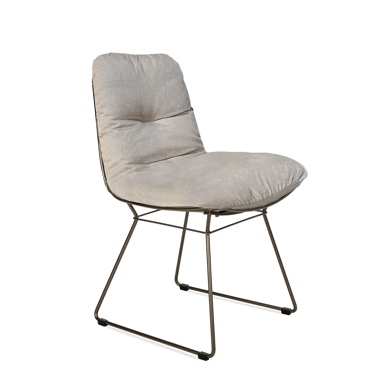 freifrau | leyasol chair | natte heather grey + steel bronze glaze frame