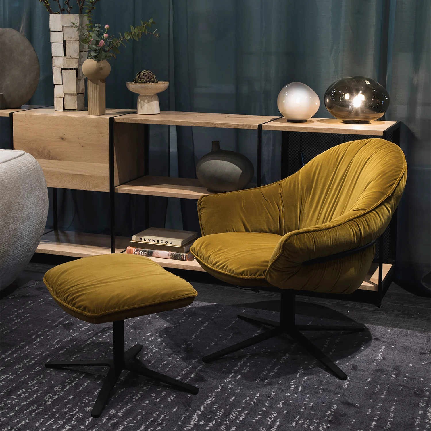 freifrau | marie ottoman | x-base frame | adamo + eva tabacco - Image 3