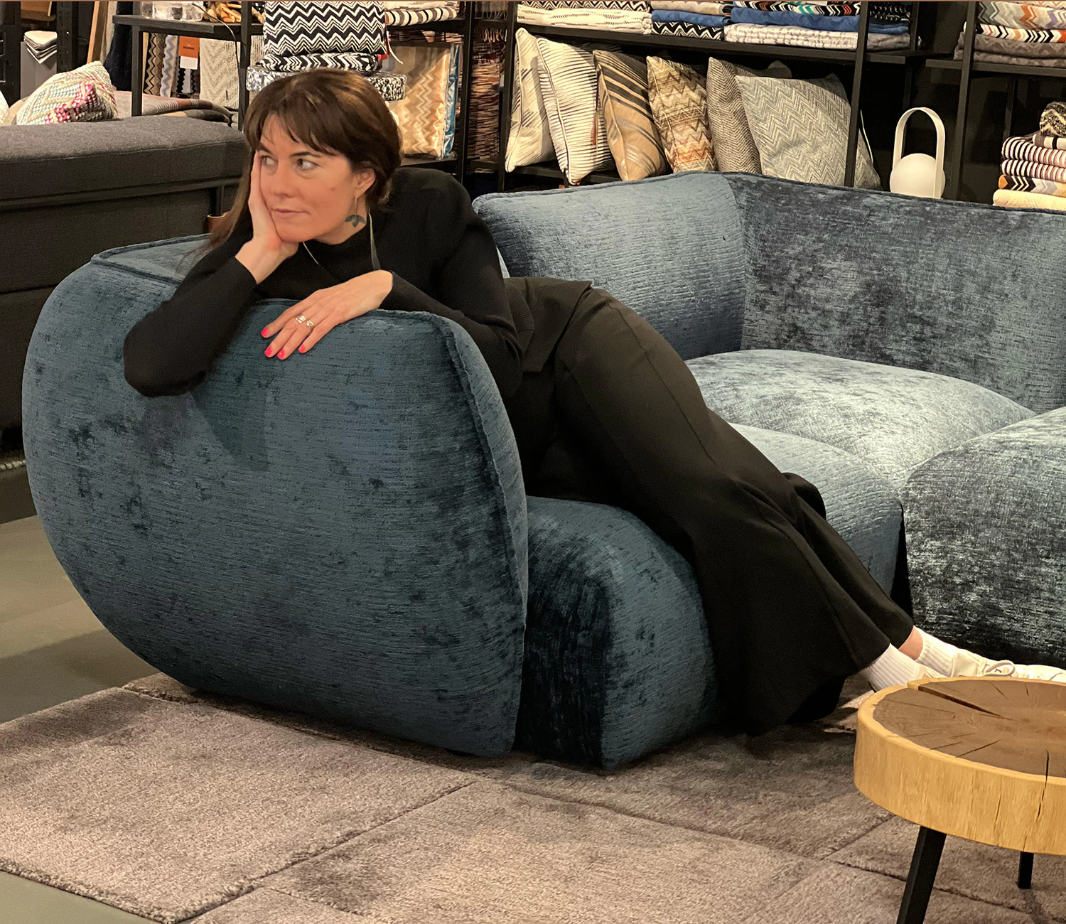 freifrau | mia sofa 5 piece set | chouchou col 113 42 with dedar pouf - Image 2