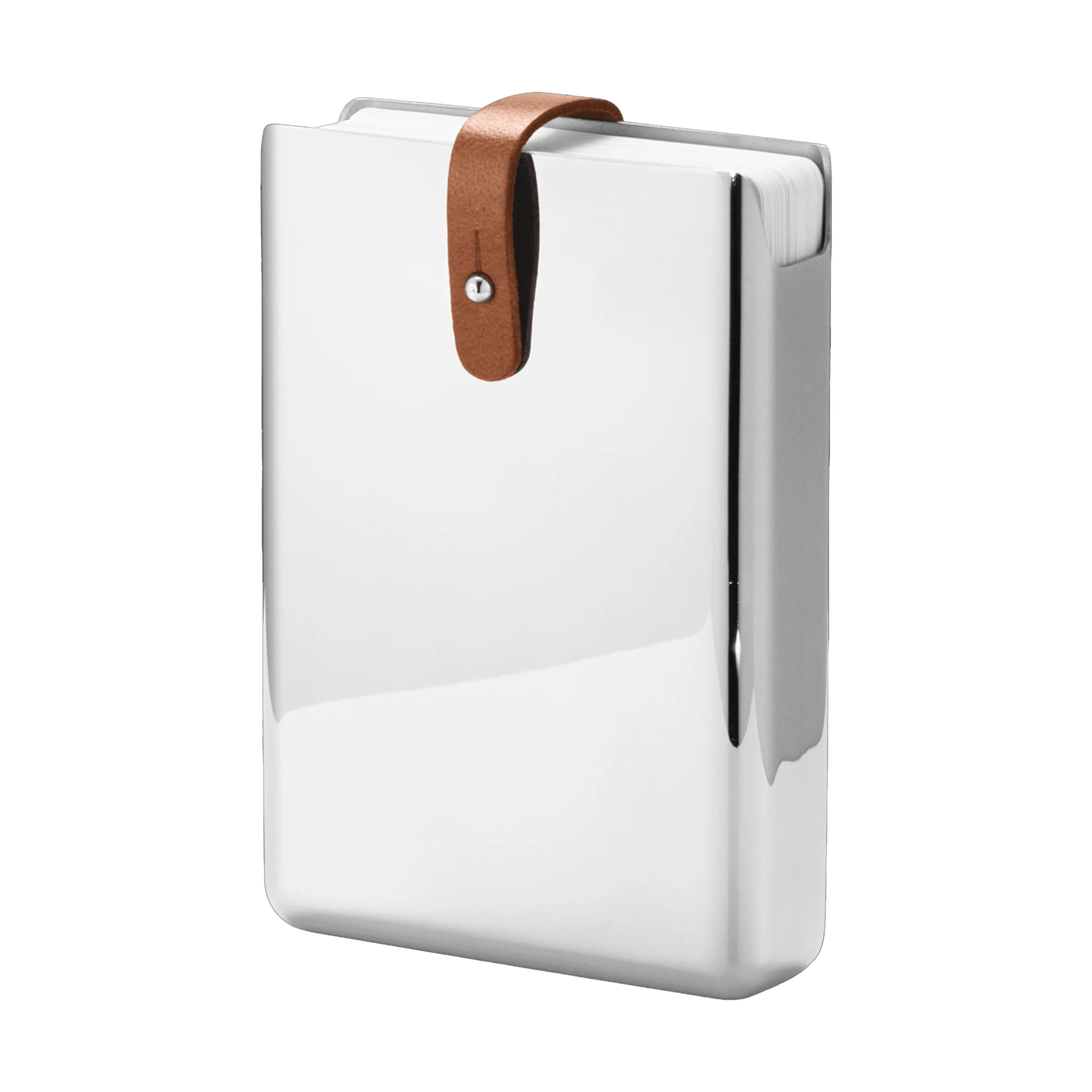 georg jensen | sky hip flask 0.15L + card game - leather | bundle - Image 4