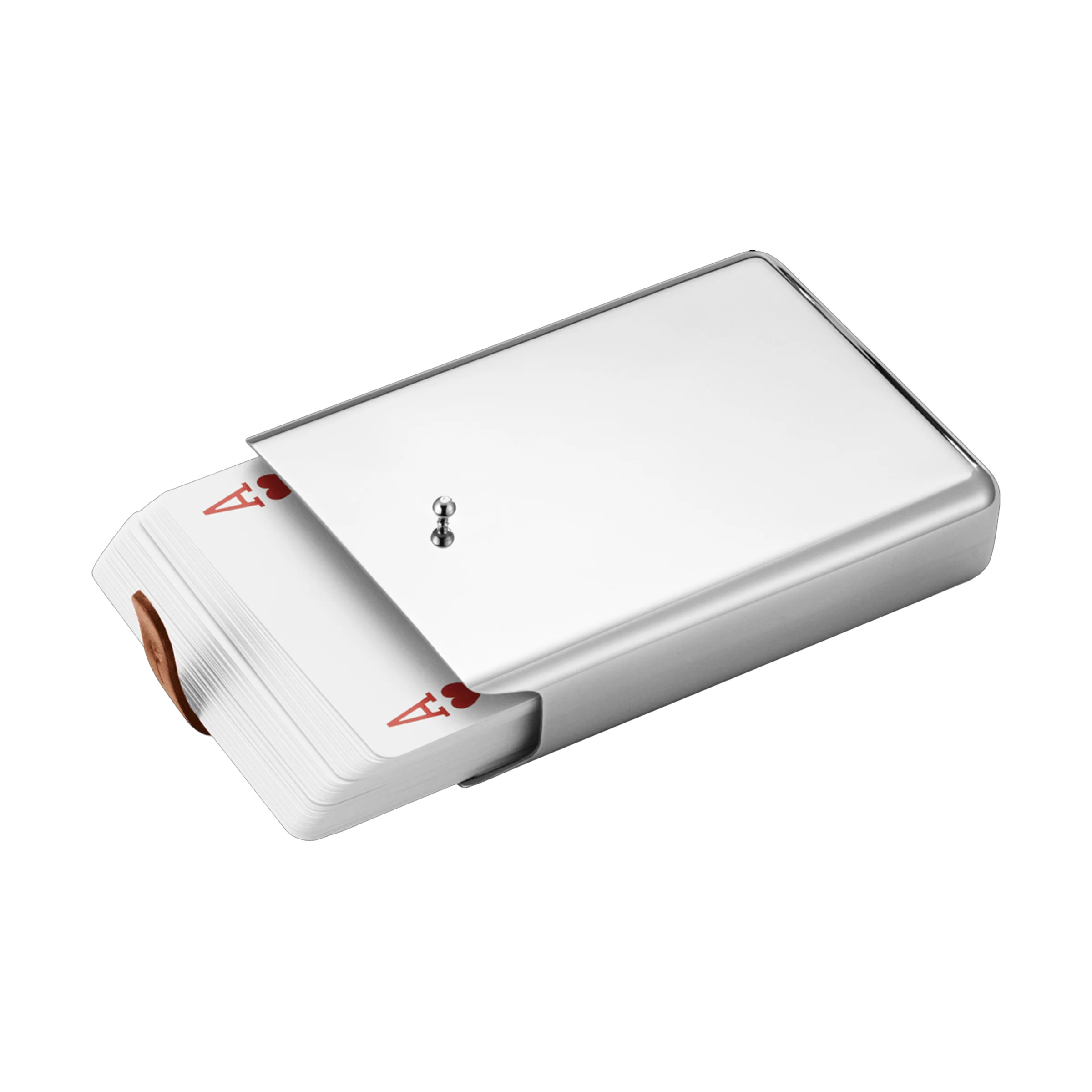 georg jensen | sky hip flask 0.15L + card game - leather | bundle - Image 5