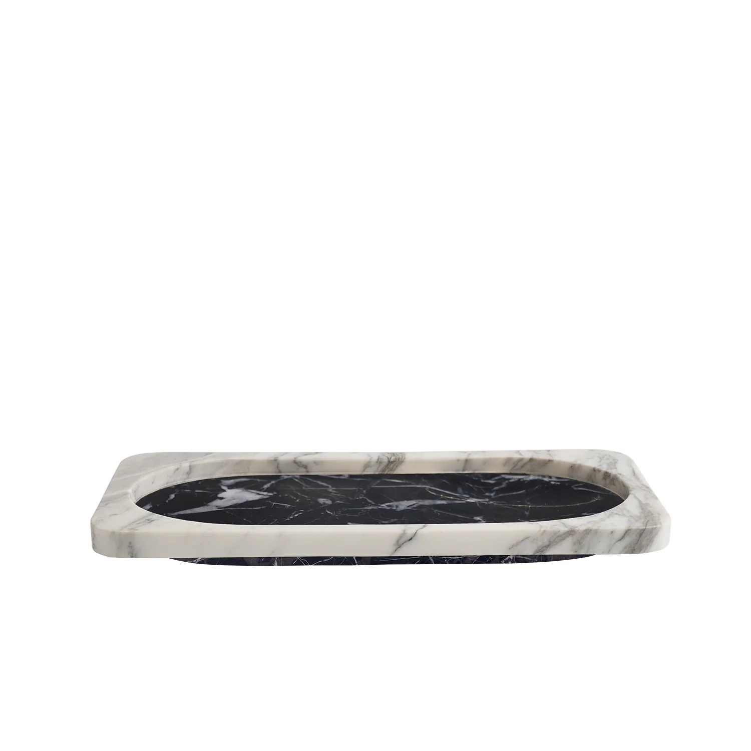 greg natale | caldera tray | nero + arabescato