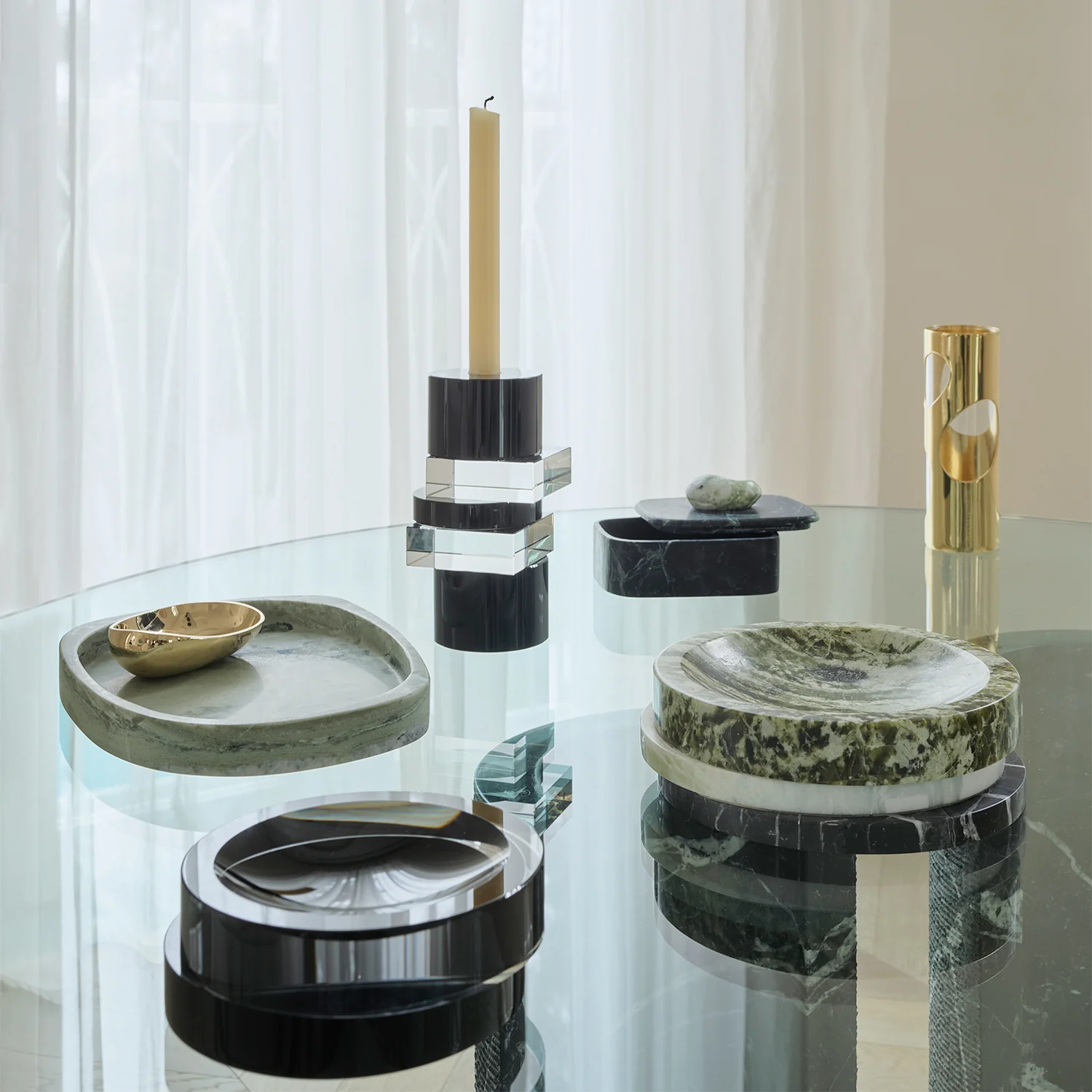 greg natale | pila bowl | irish green + blue onyx + verde marble - DC - Image 3