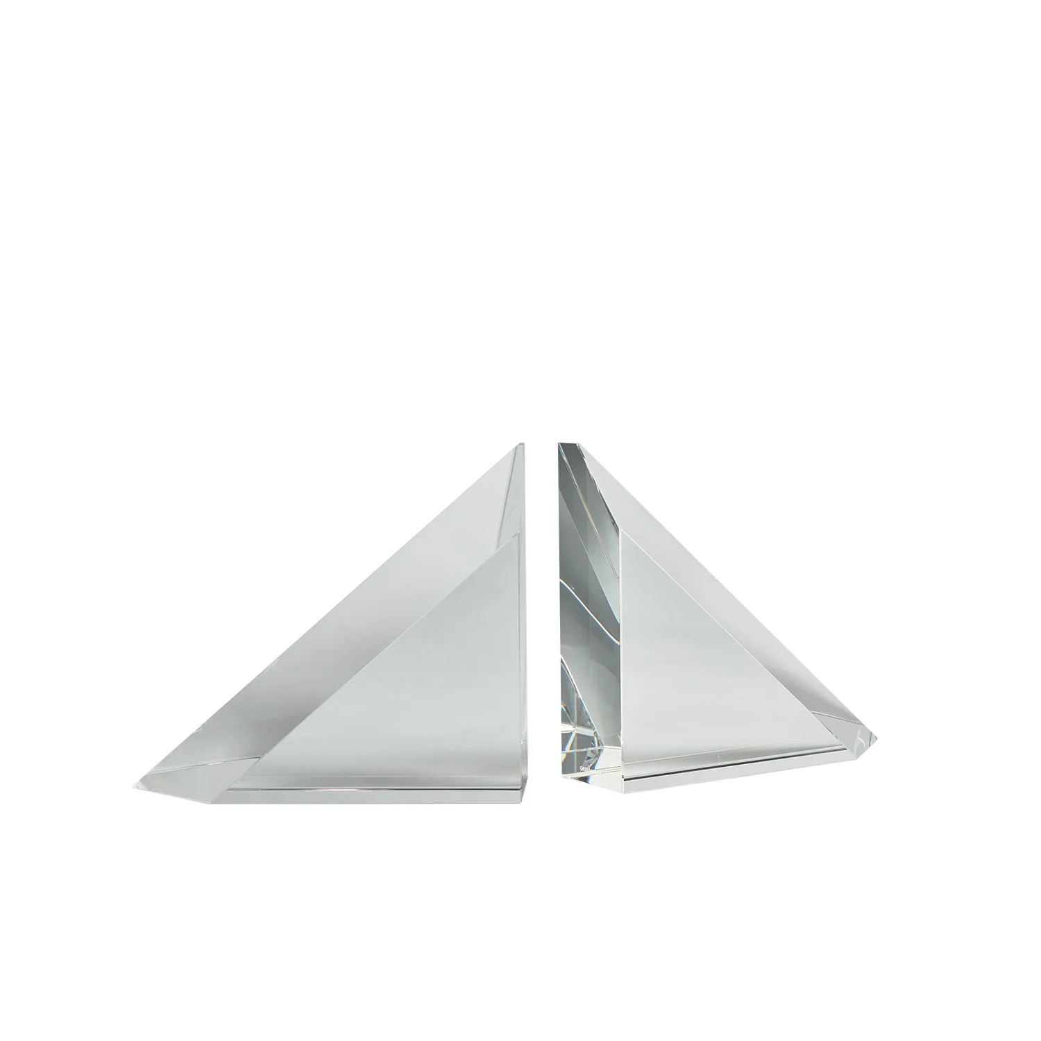 greg natale | reeve crystal bookend set | clear ~ DC