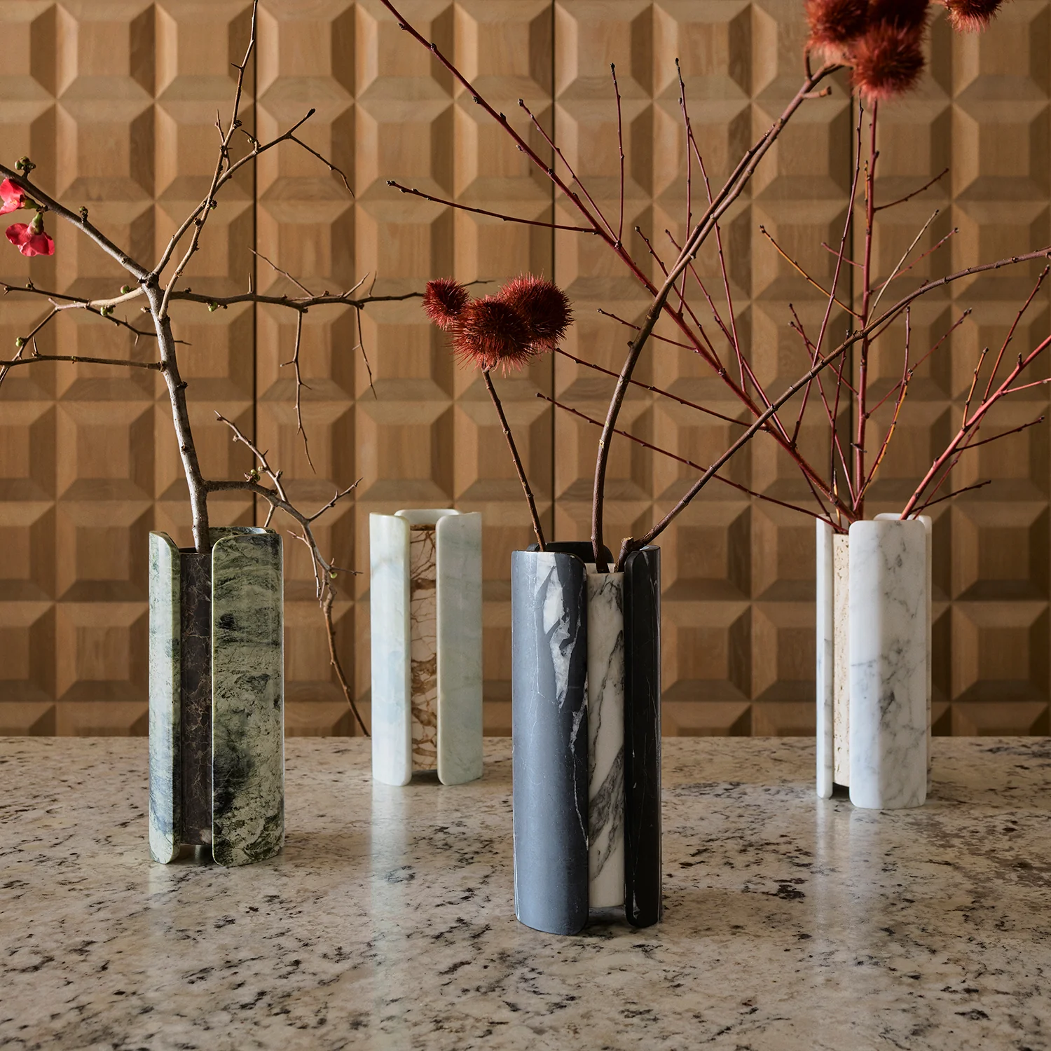 greg natale | vent vase | nero + arabescato - Image 2