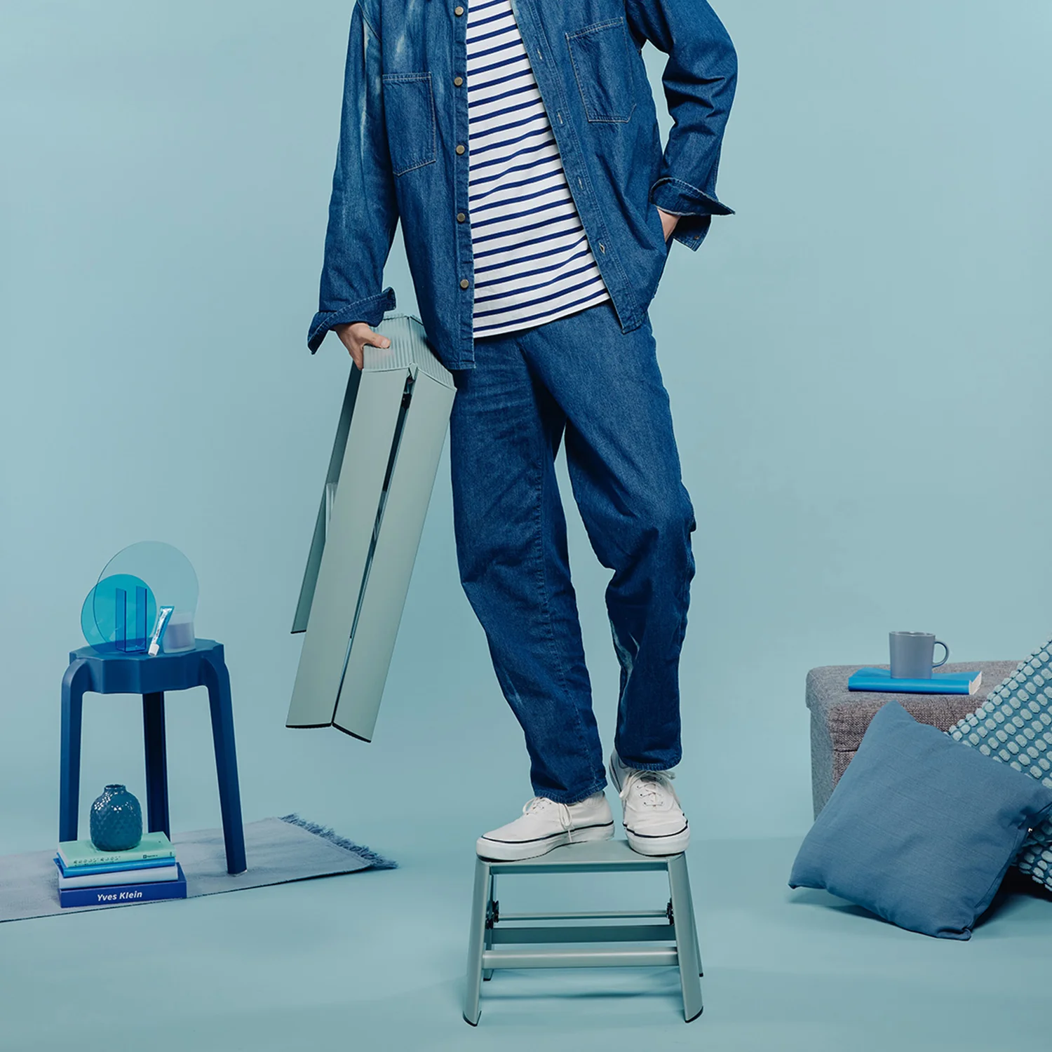 hasegawa | lucano 1 step ladder | dusty mint - Image 3