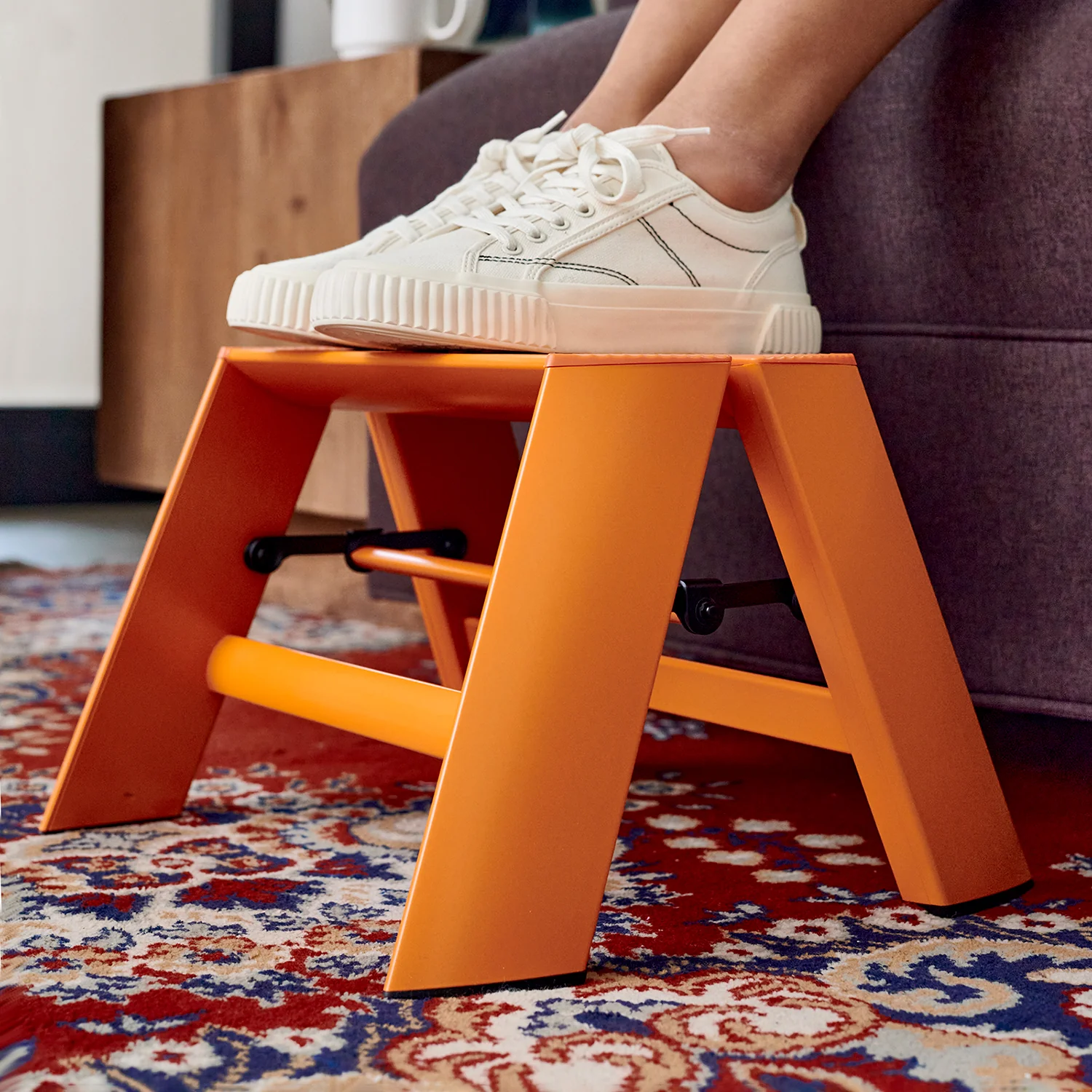 hasegawa | lucano 1 step ladder | orange - Image 3