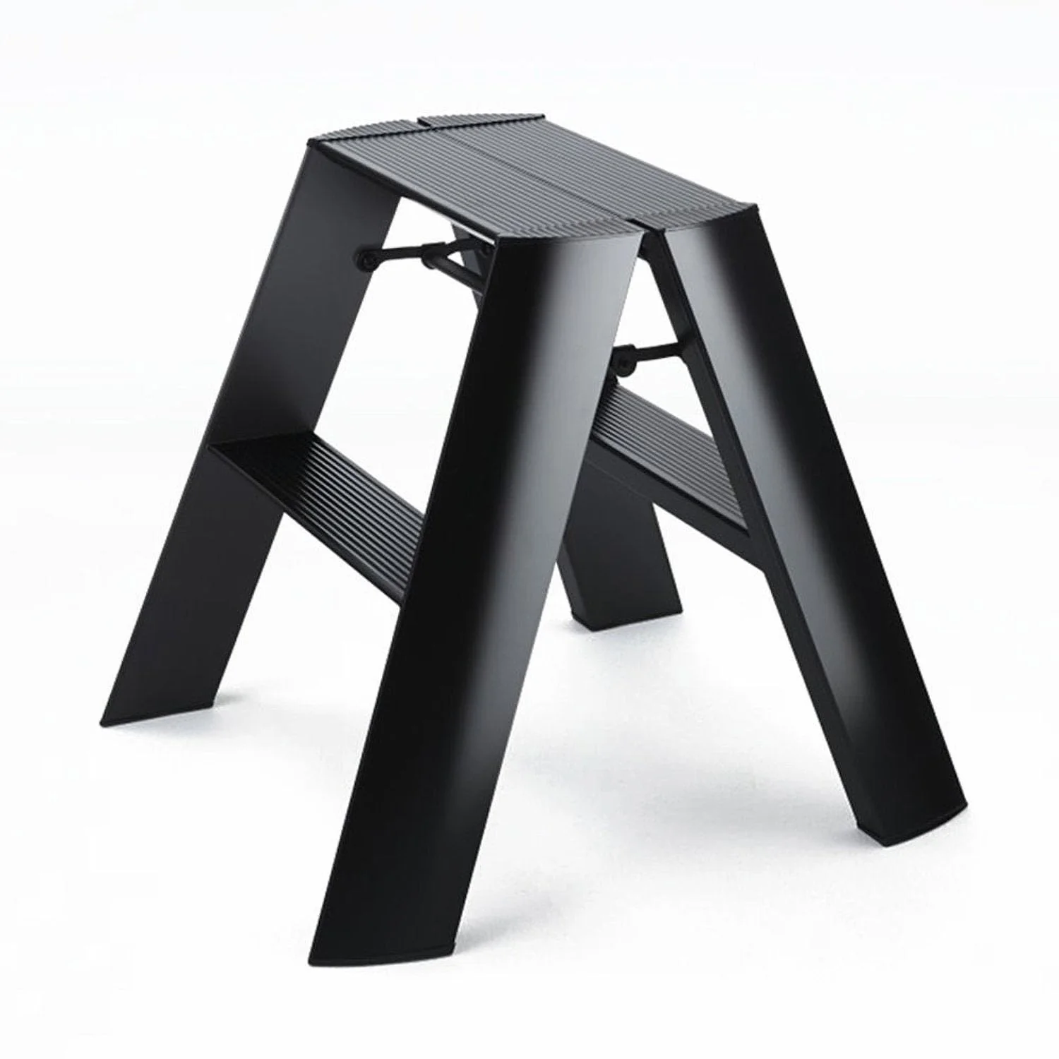 hasegawa | lucano 2 step ladder | black wide