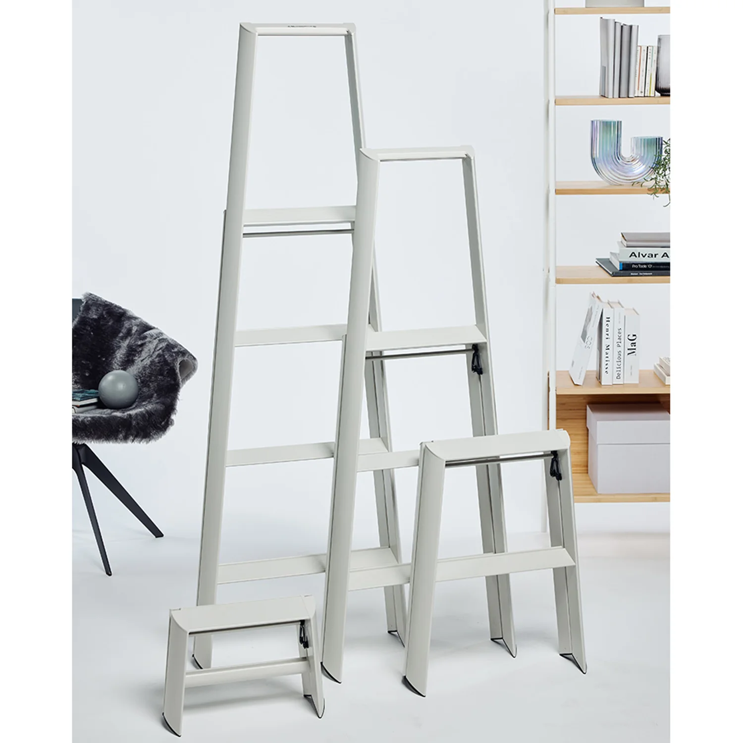 hasegawa | lucano 2 step ladder | crystal grey - Image 6