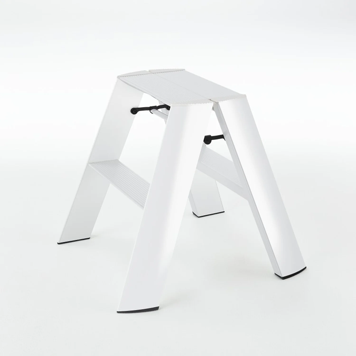 hasegawa | lucano 2 step ladder | white wide (japan) - LC - Image 5