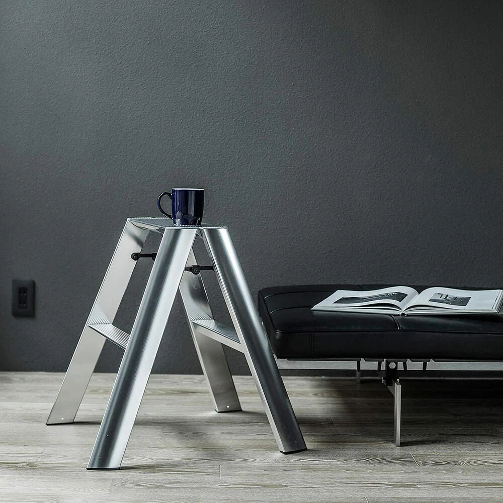 hasegawa | lucano 2 step ladder premium | silver (japan) - LC - Image 4