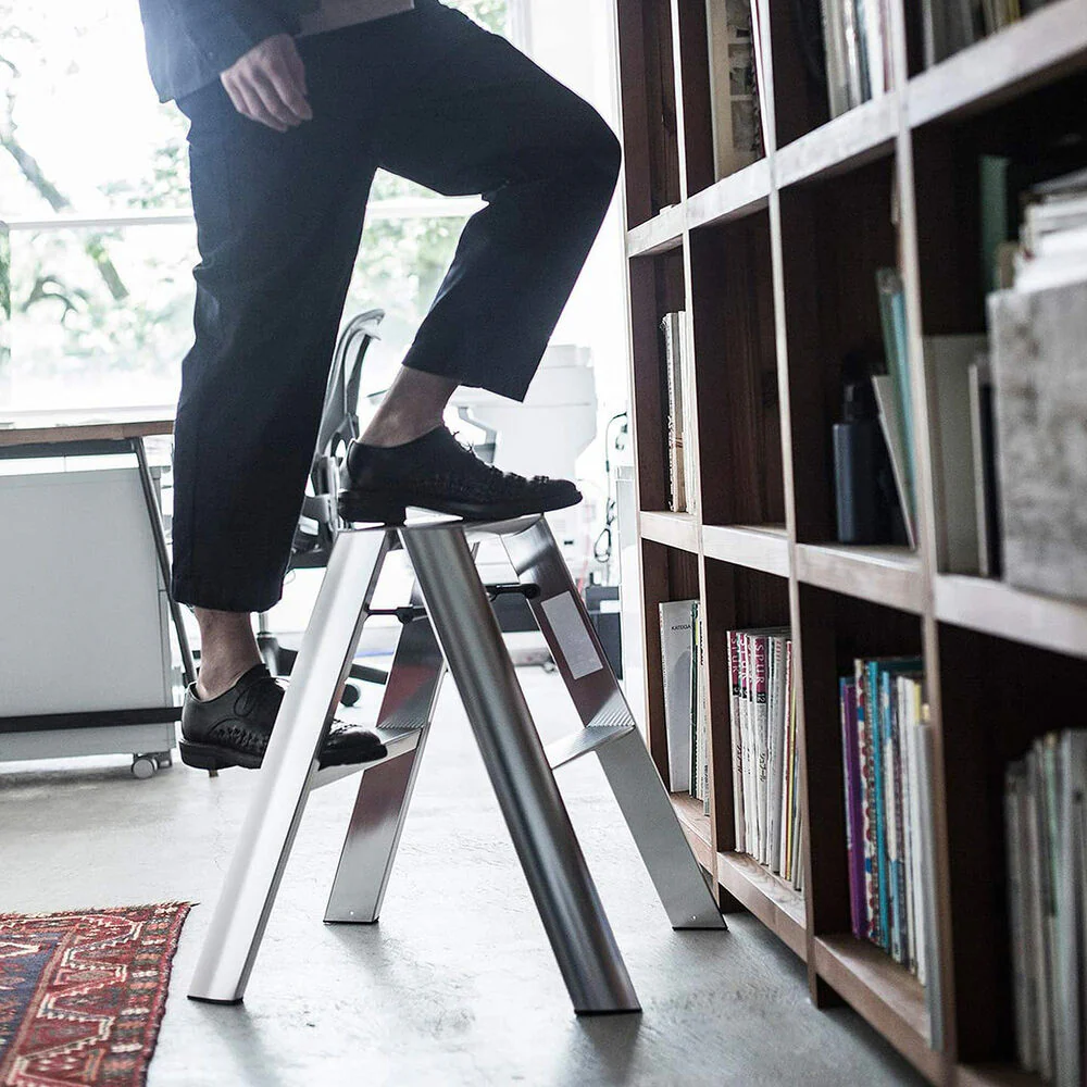 hasegawa | lucano 2 step ladder premium | silver (japan) - LC - Image 8