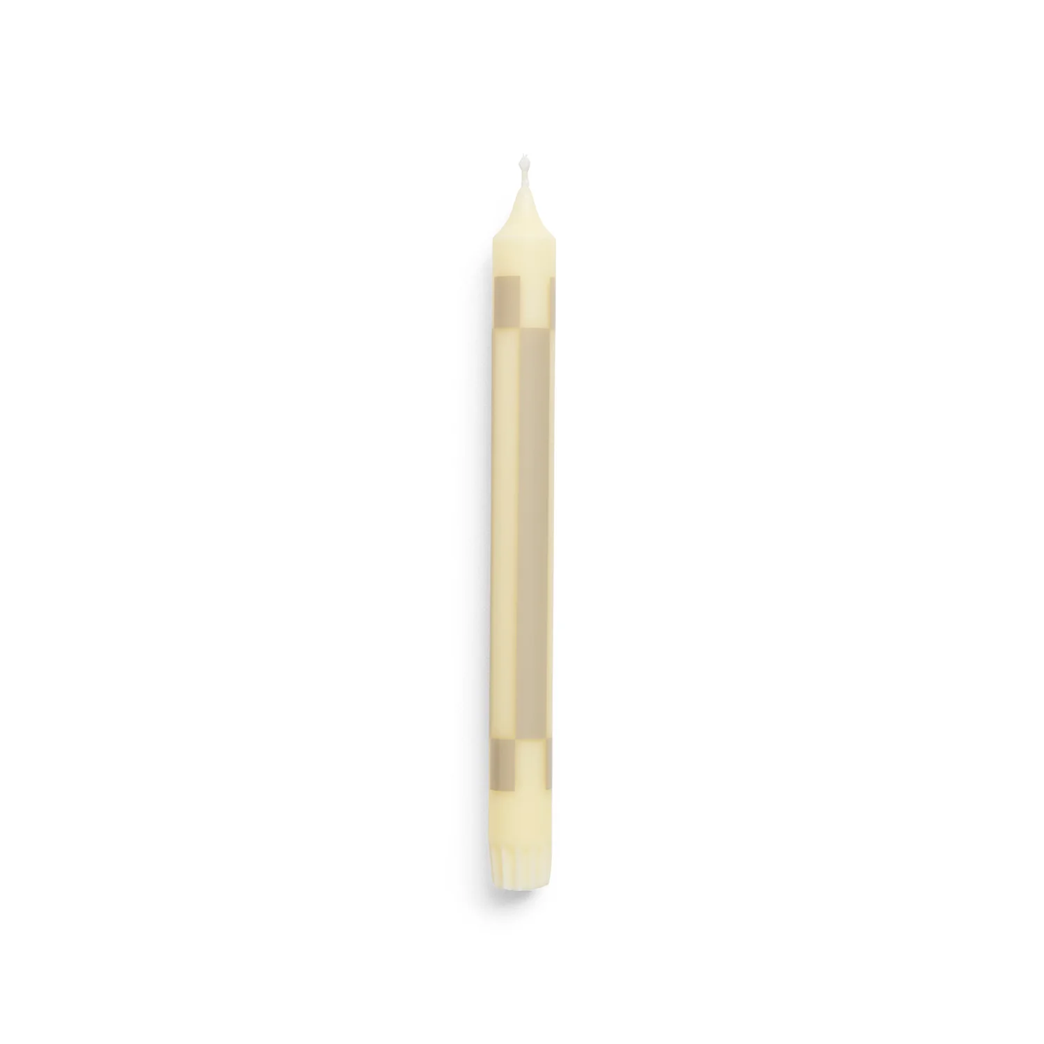hay | pattern candle | set of 4 | cream + dark - DC - Image 4