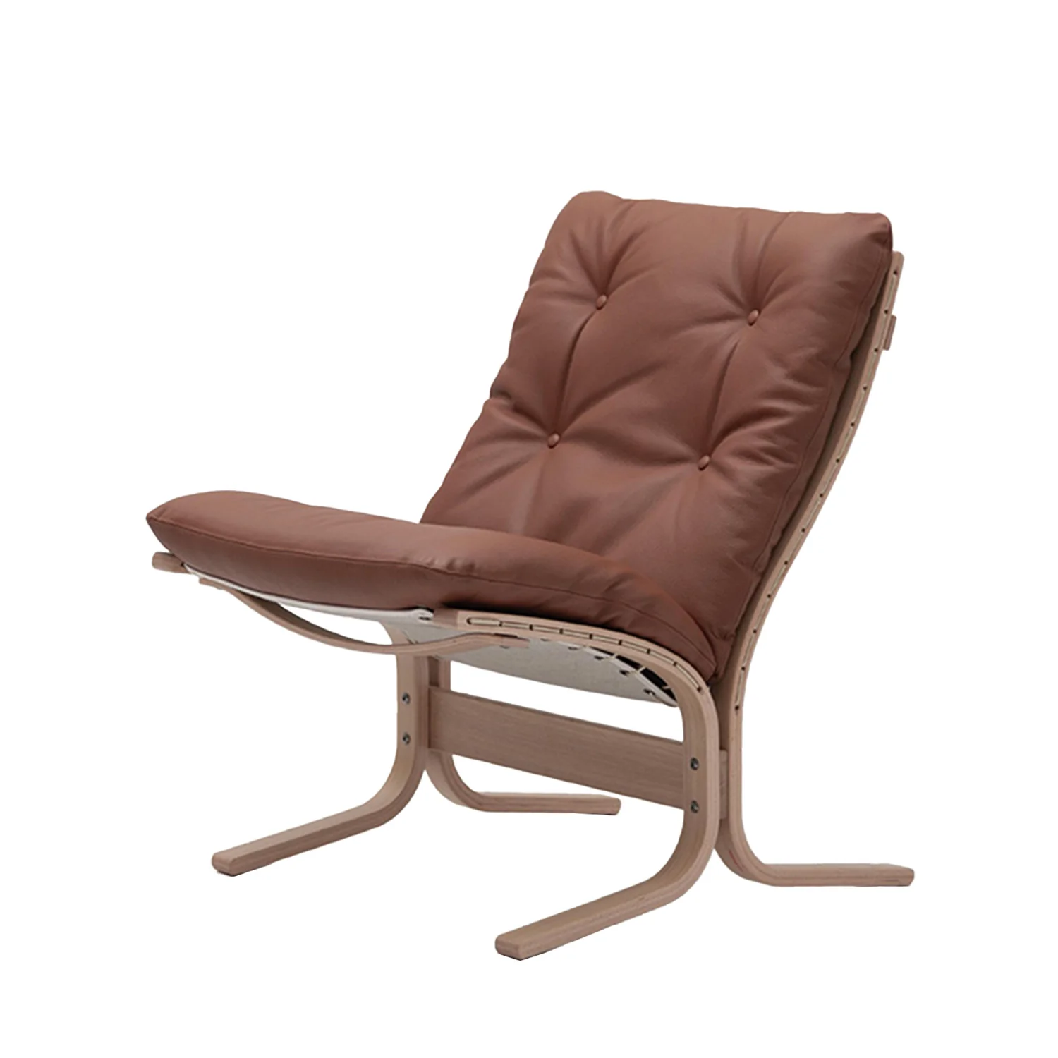 lk hjelle | siesta classic 302 chair | low back | oak + rustical tan leather