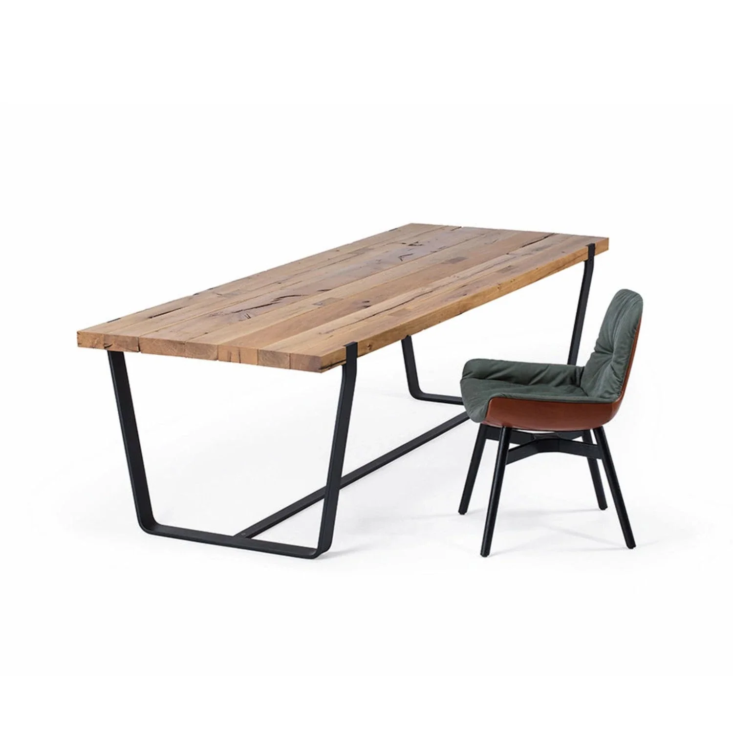 janua | bb 11 clamp table | oiled vintage oak 220x95cm - Image 8
