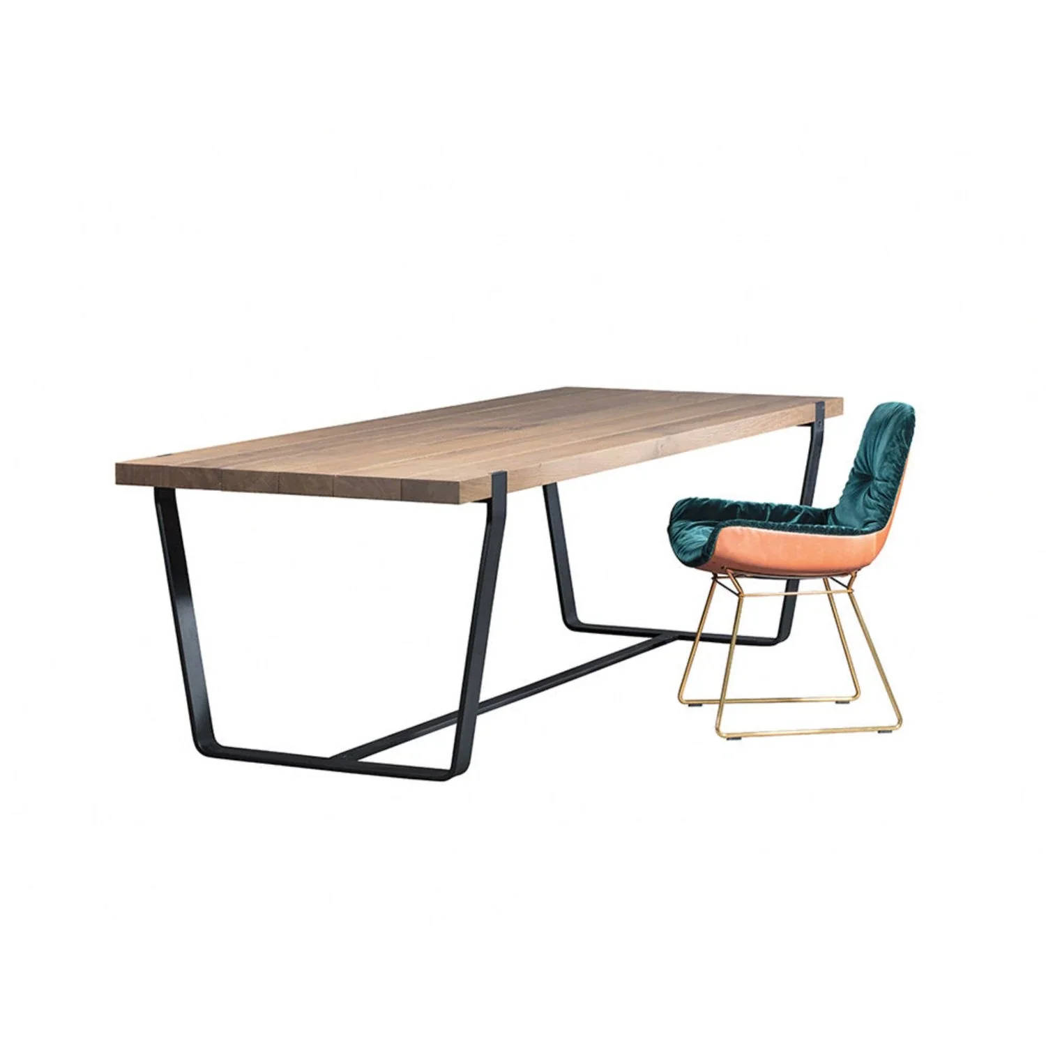 janua | bb 11 clamp table | oiled vintage oak 220x95cm - Image 6