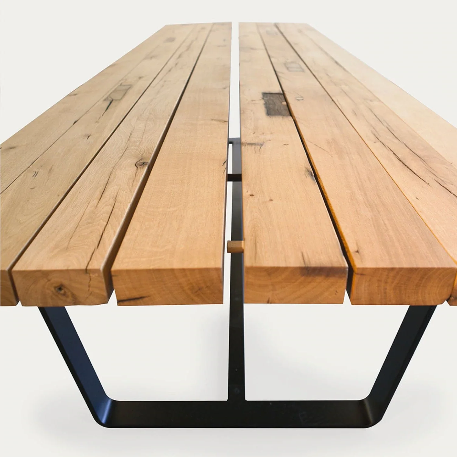 janua | bb 11 clamp table | oiled vintage oak 220x95cm - Image 5