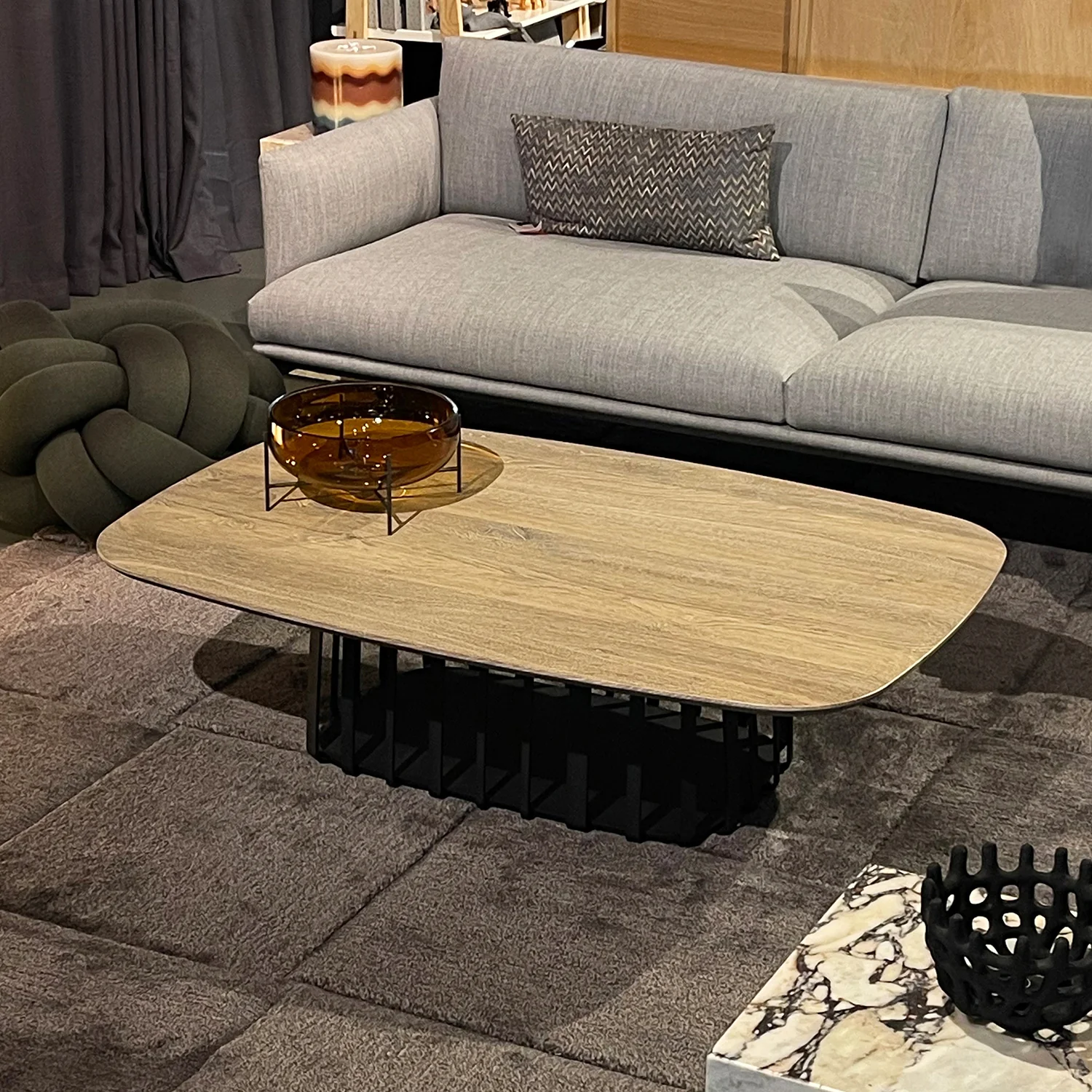 janua | bc 09 basket coffee table rectangular | white smoked oak + black base - Image 4