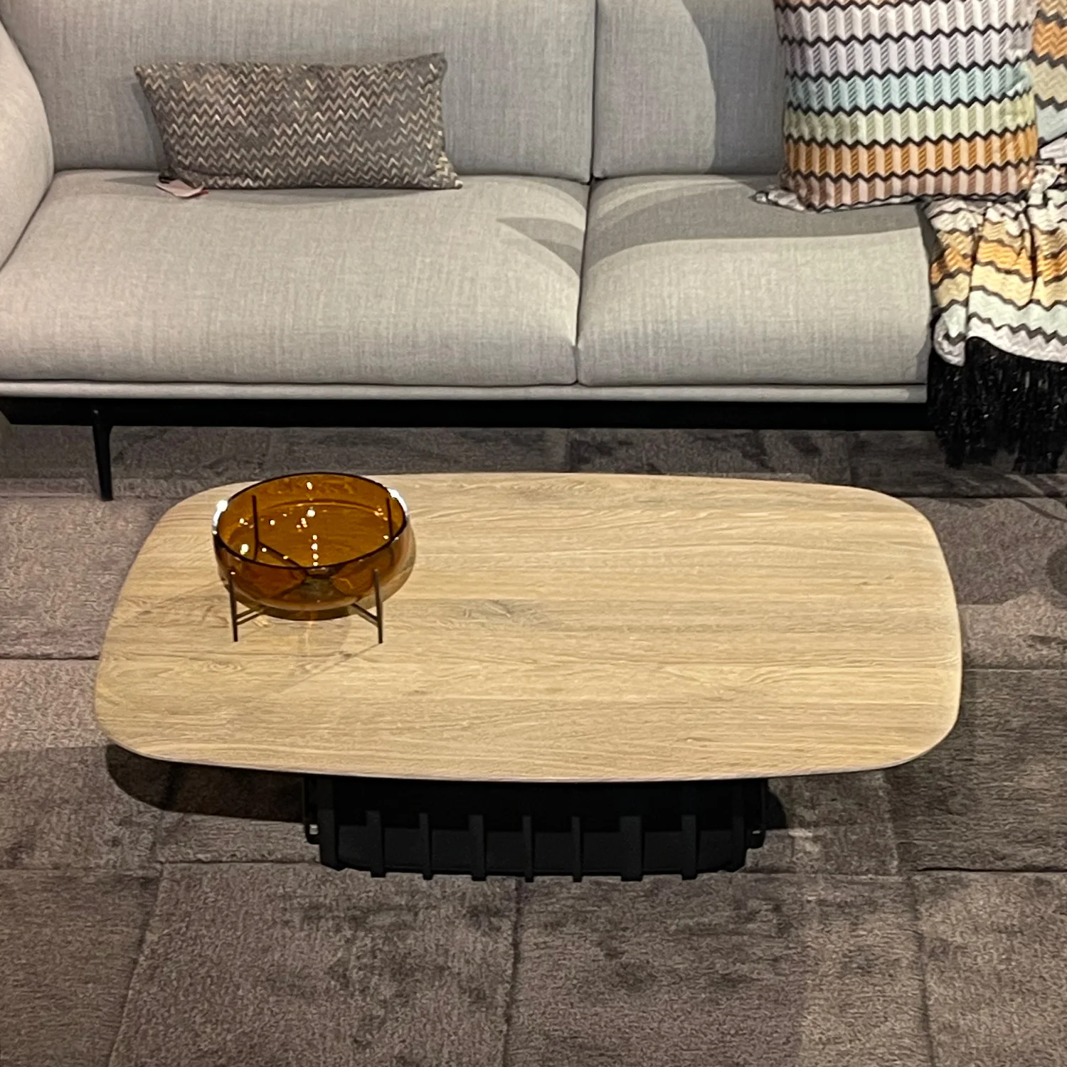 janua | bc 09 basket coffee table rectangular | white smoked oak + black base - Image 6