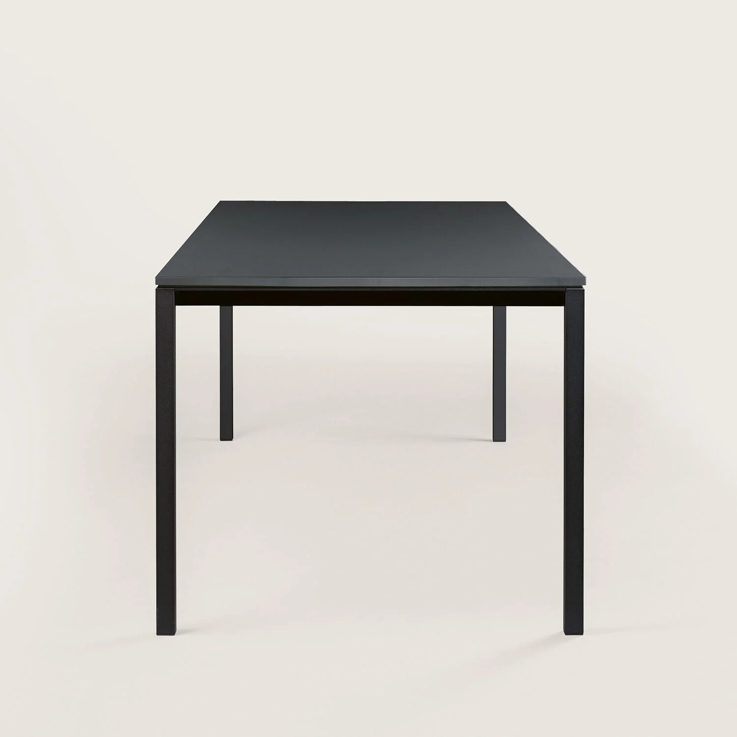 janua | S 600 outdoor table | slate grey + black base 240x80cm - Image 3