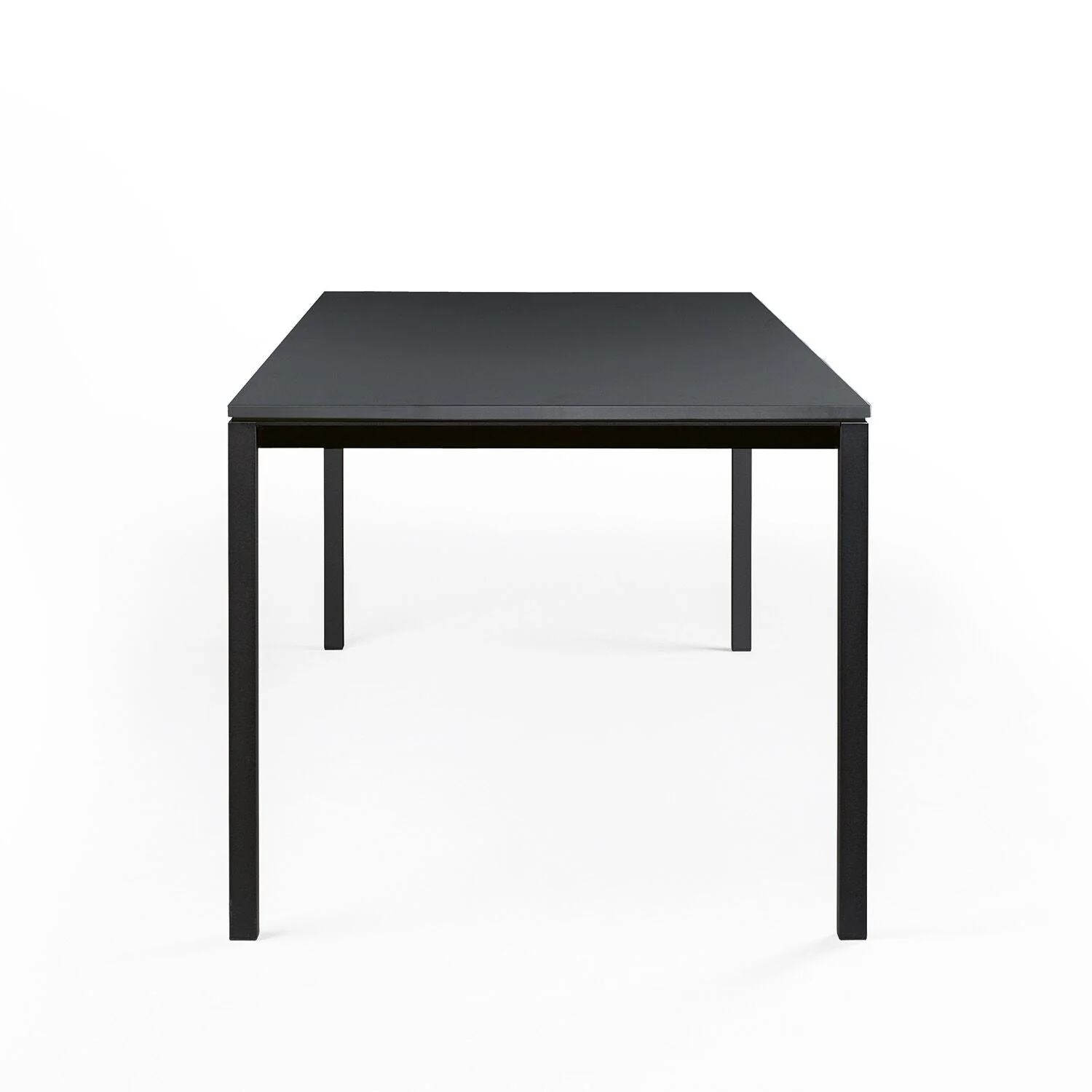 janua | S 600 outdoor table | slate grey + black base 240x80cm - Image 4
