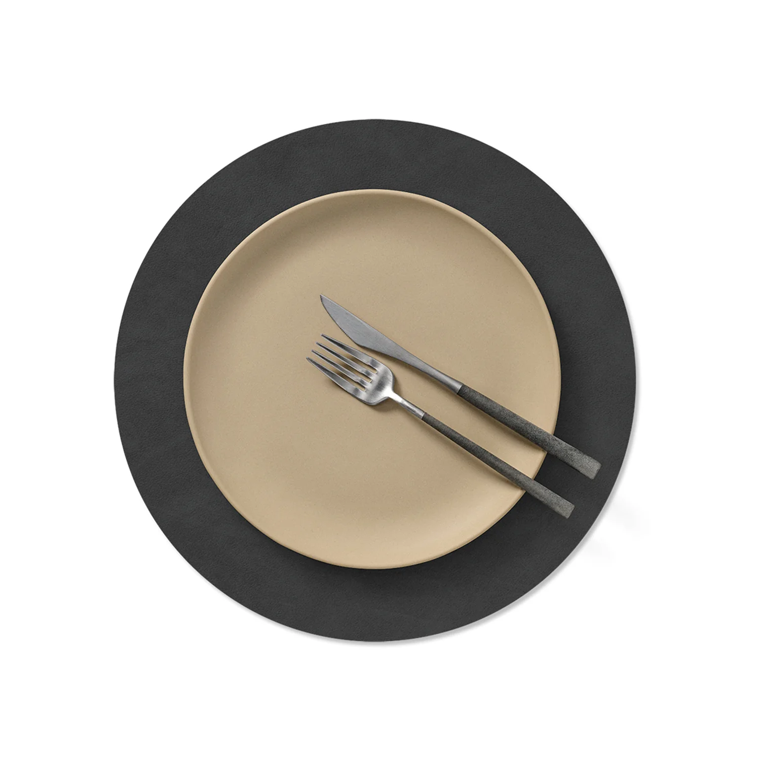 lind dna | table mat | circle medium | nupo black - Image 2