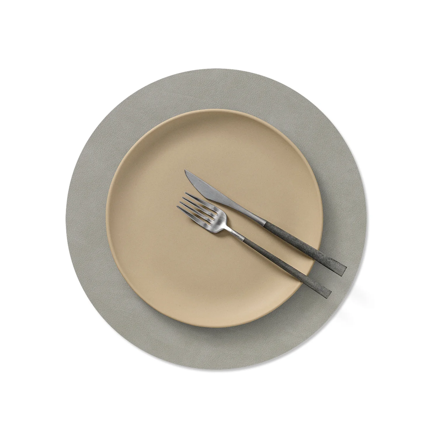 lind dna | table mat | circle medium | nupo light grey - Image 2